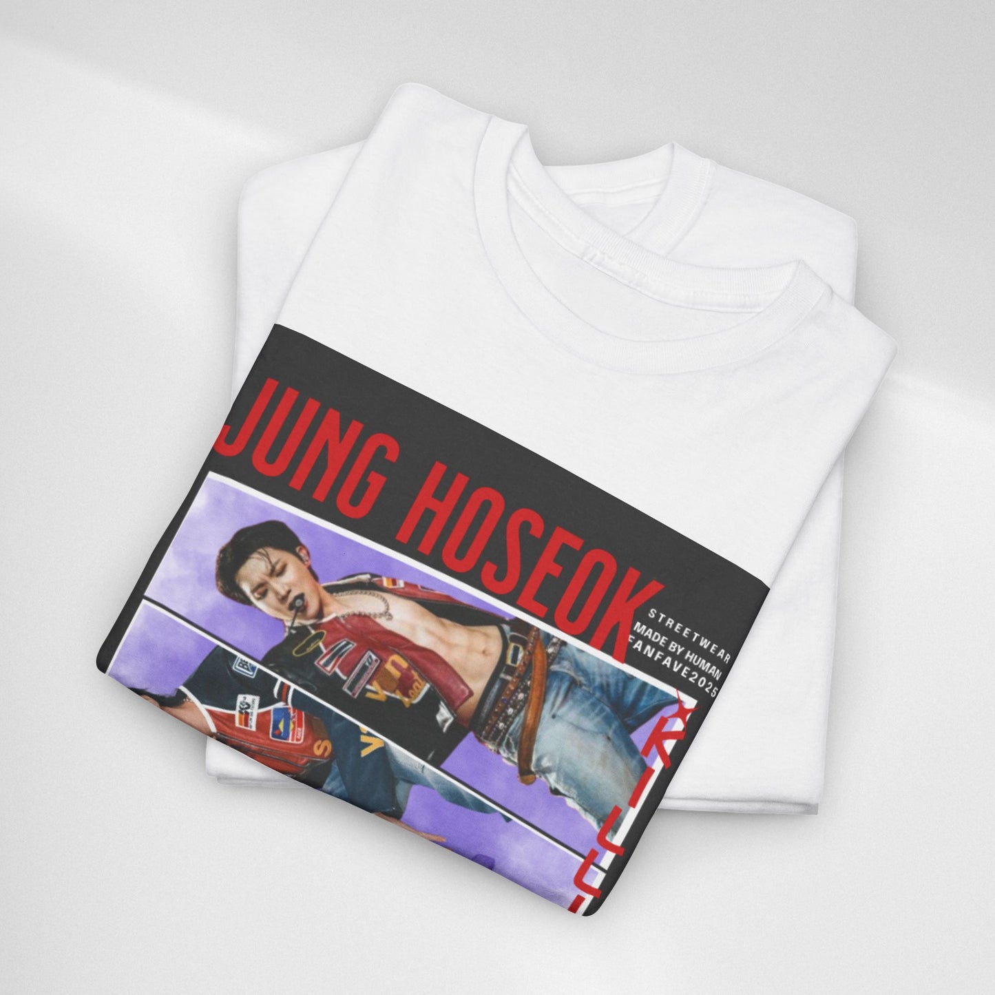 Jung Hoseok Photo Collage Tee — Retro K-Pop Fan Shirt