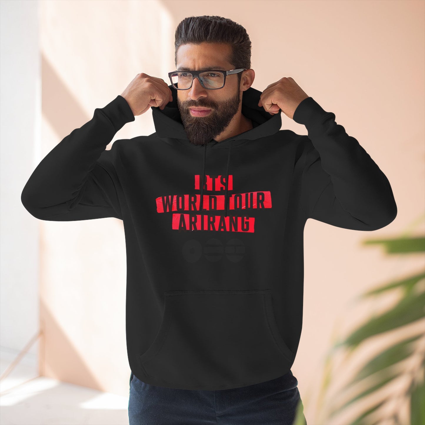 BTS World Tour Hoodie — 'Arirang' Fleece Pullover with Tour Dates
