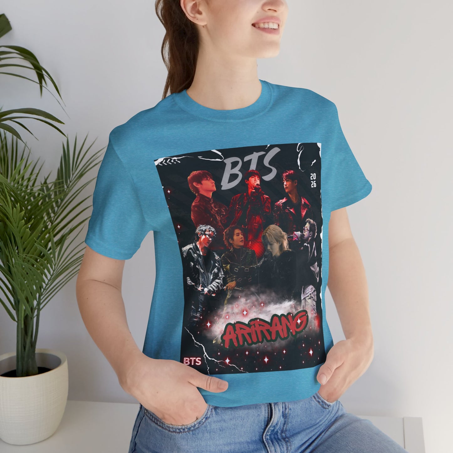 BTS ARIRANG Band Graphic Tee — 'BTS ARMY' Retro Concert Poster Shirt
