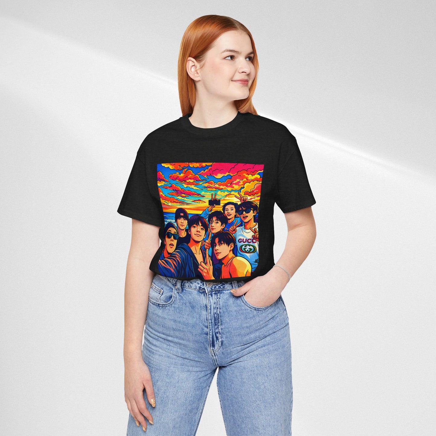BTS Vibrant Sunset Group Portrait Tee