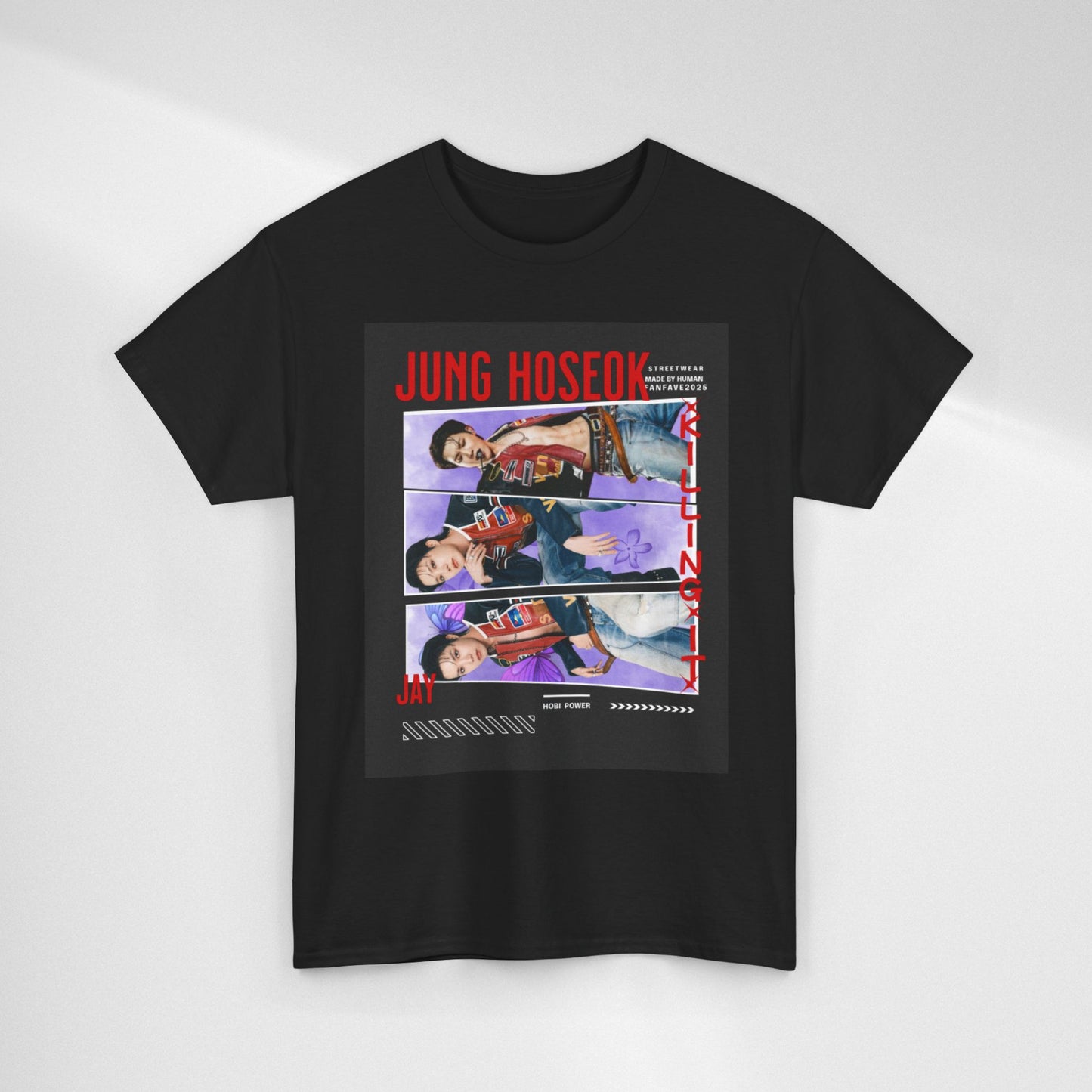 Jung Hoseok Photo Collage Tee — Retro K-Pop Fan Shirt