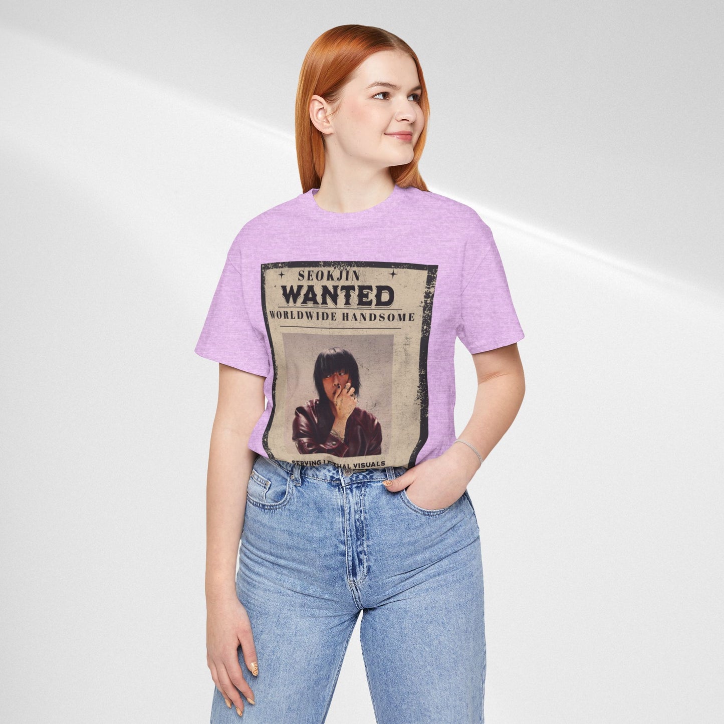 T-Shirt — 'Seokjin Wanted: Worldwide Handsome' Vintage Poster Tee
