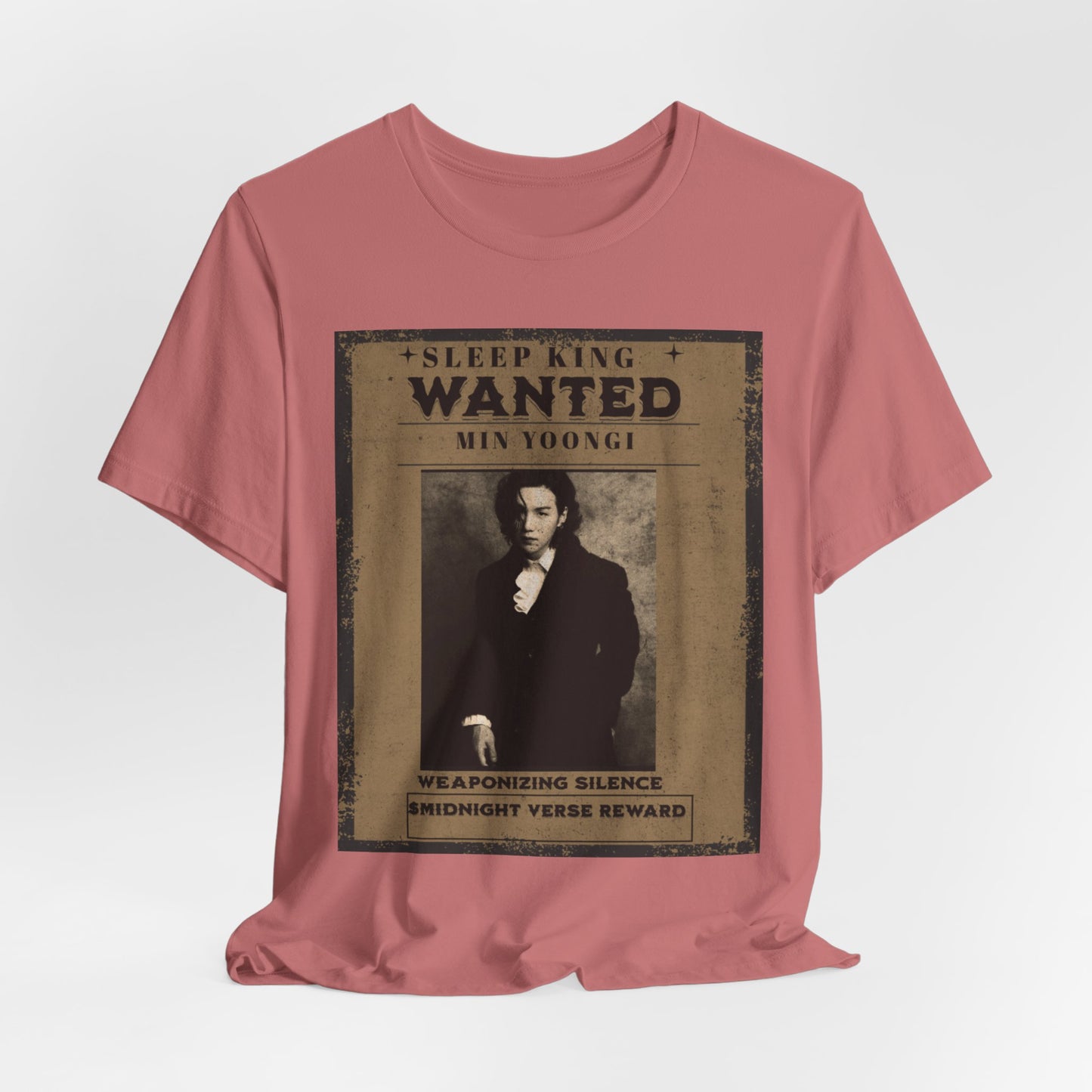 Sleep King Wanted Tee — Vintage 'Min Yoongi' Poster Shirt