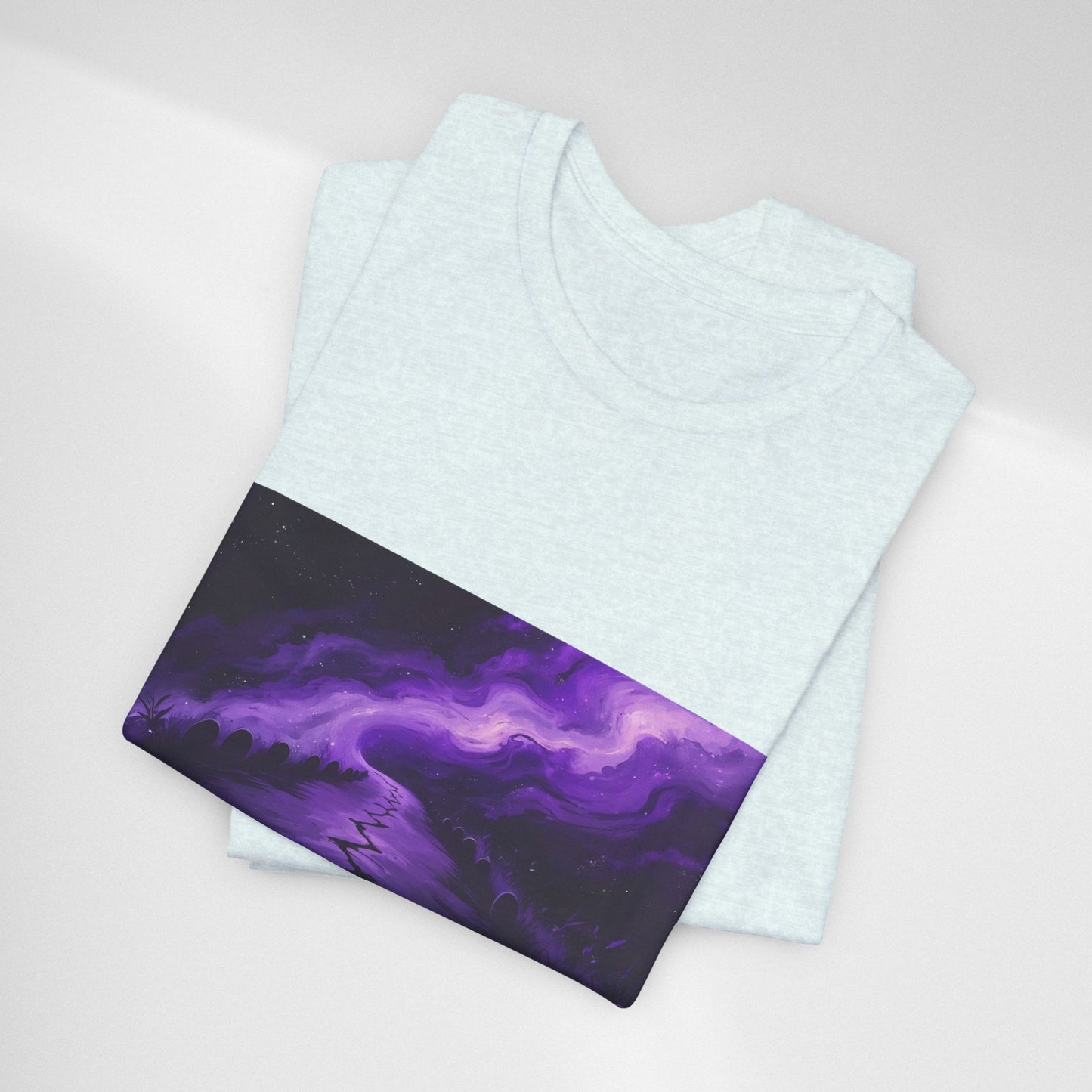 You Never Walk Alone Tee — Purple Night Stairway Graphic T‑Shirt