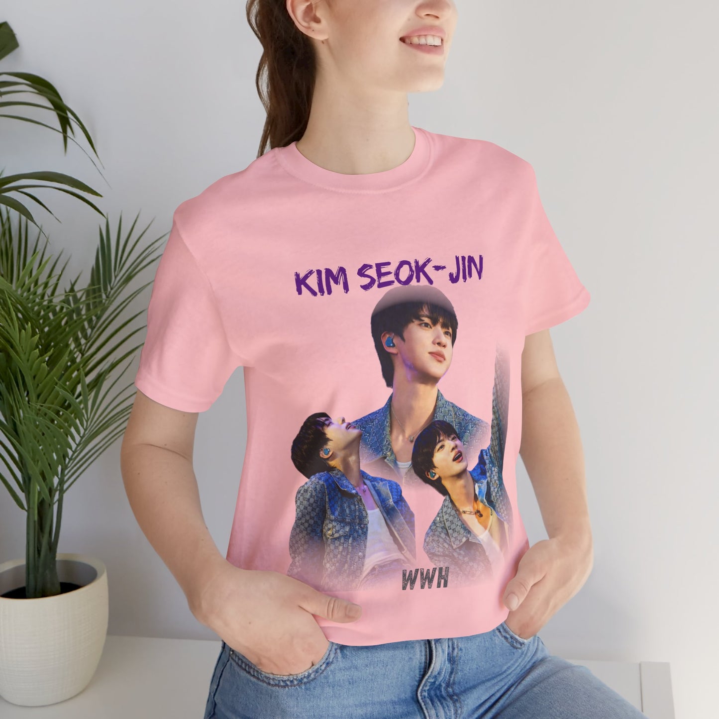 K-Pop Idol Photo Tee — 'Kim Seok-Jin' Graphic T-Shirt