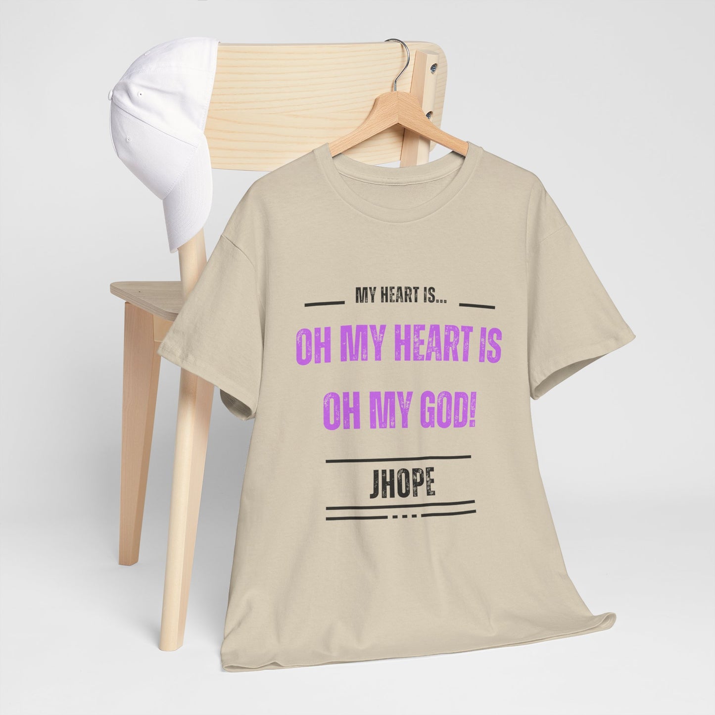 Graphic Tee — "Oh My Heart Is Oh My God!" J-Hope Fan Shirt