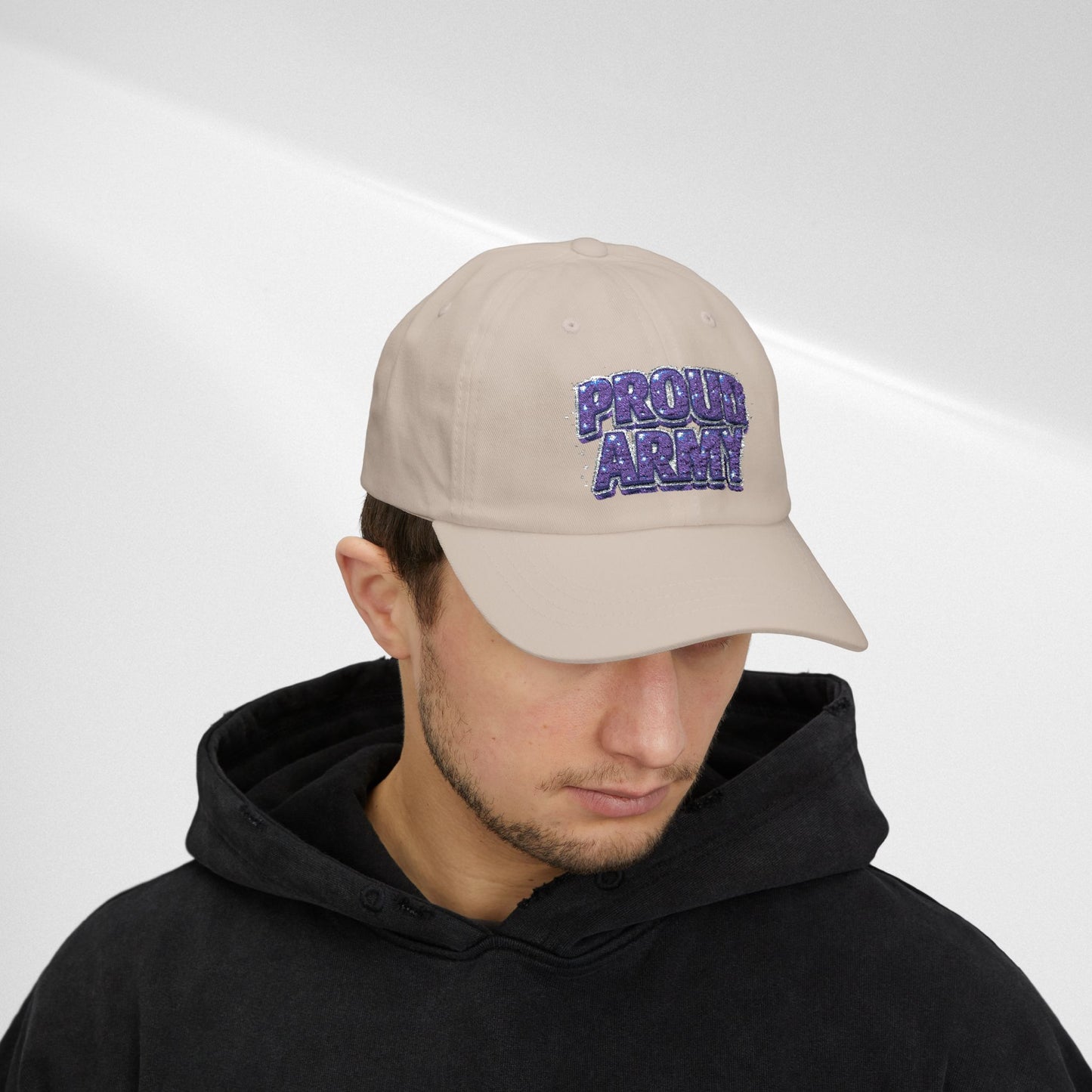 Dad Cap — "Proud Army" Embroidered Baseball Hat