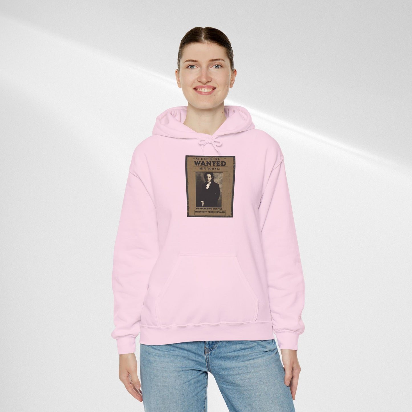 Suga Wanted Poster Hoodie — Vintage 'Wanted' Photo Sweatshirt