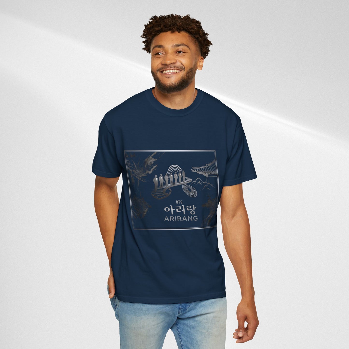 BTS Arirang Graphic T-Shirt — Korean Folklore Illustration Tee