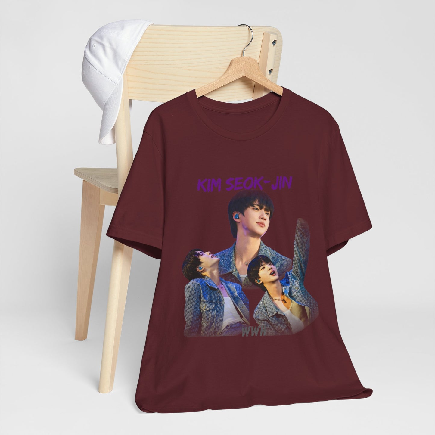 K-Pop Idol Photo Tee — 'Kim Seok-Jin' Graphic T-Shirt