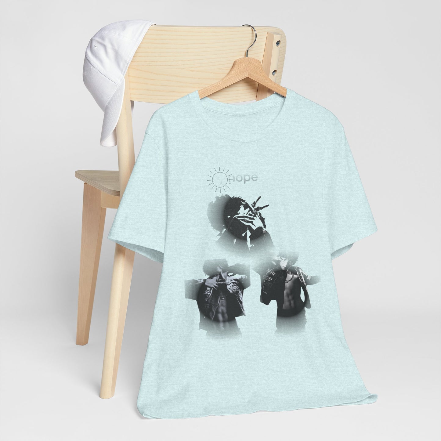 J hope Graphic Tee — Moody Monochrome Portraits