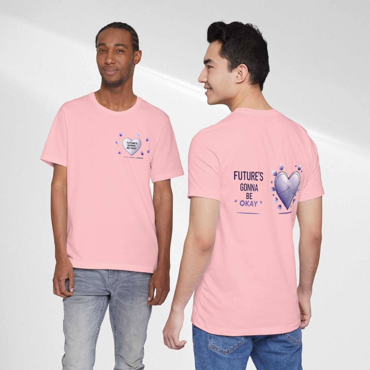 Future's Gonna Be Okay T-Shirt — Purple Heart Positive Graphic Tee