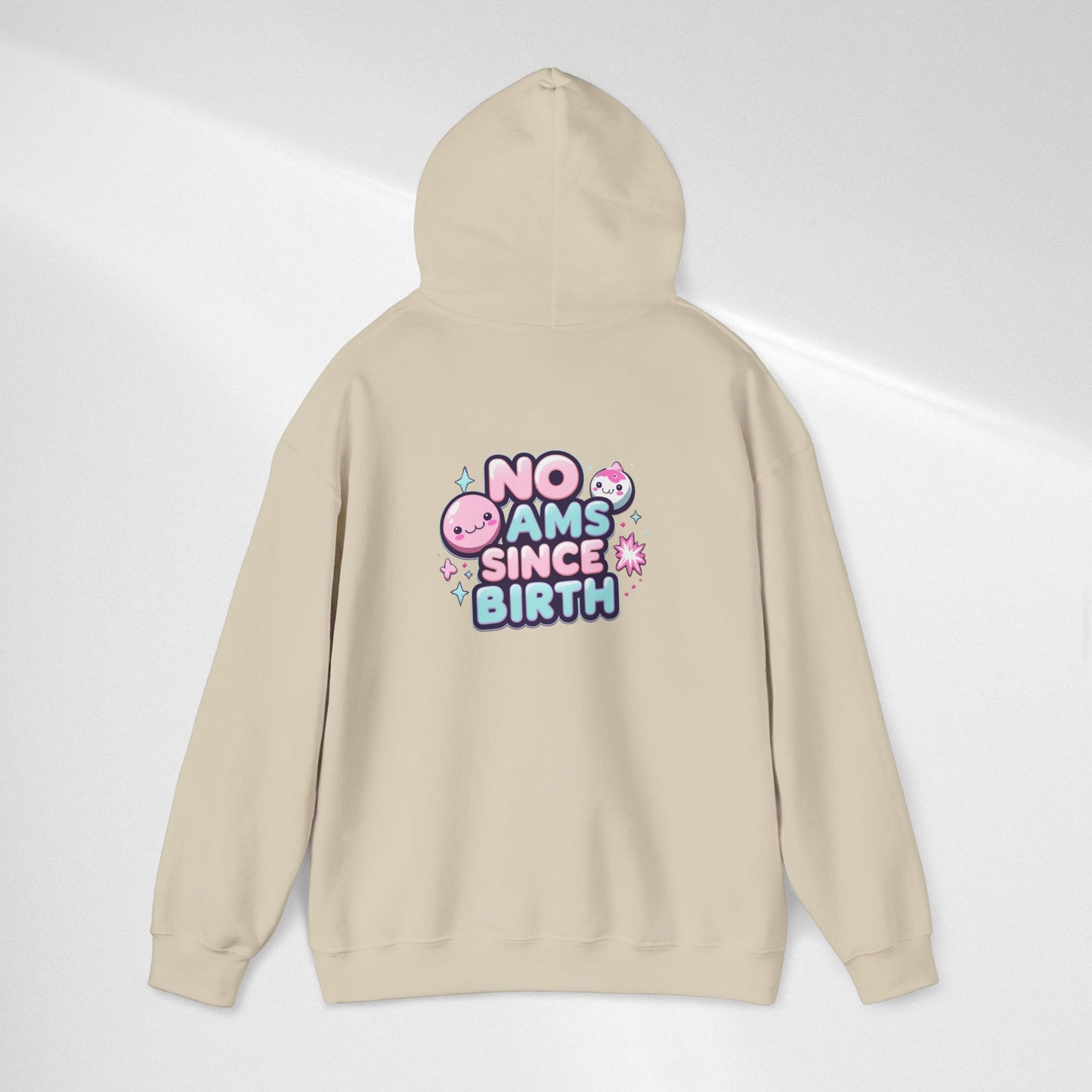 Hoodie — "No Jams Since Birth" Cute Kawaii Graphic Pullover