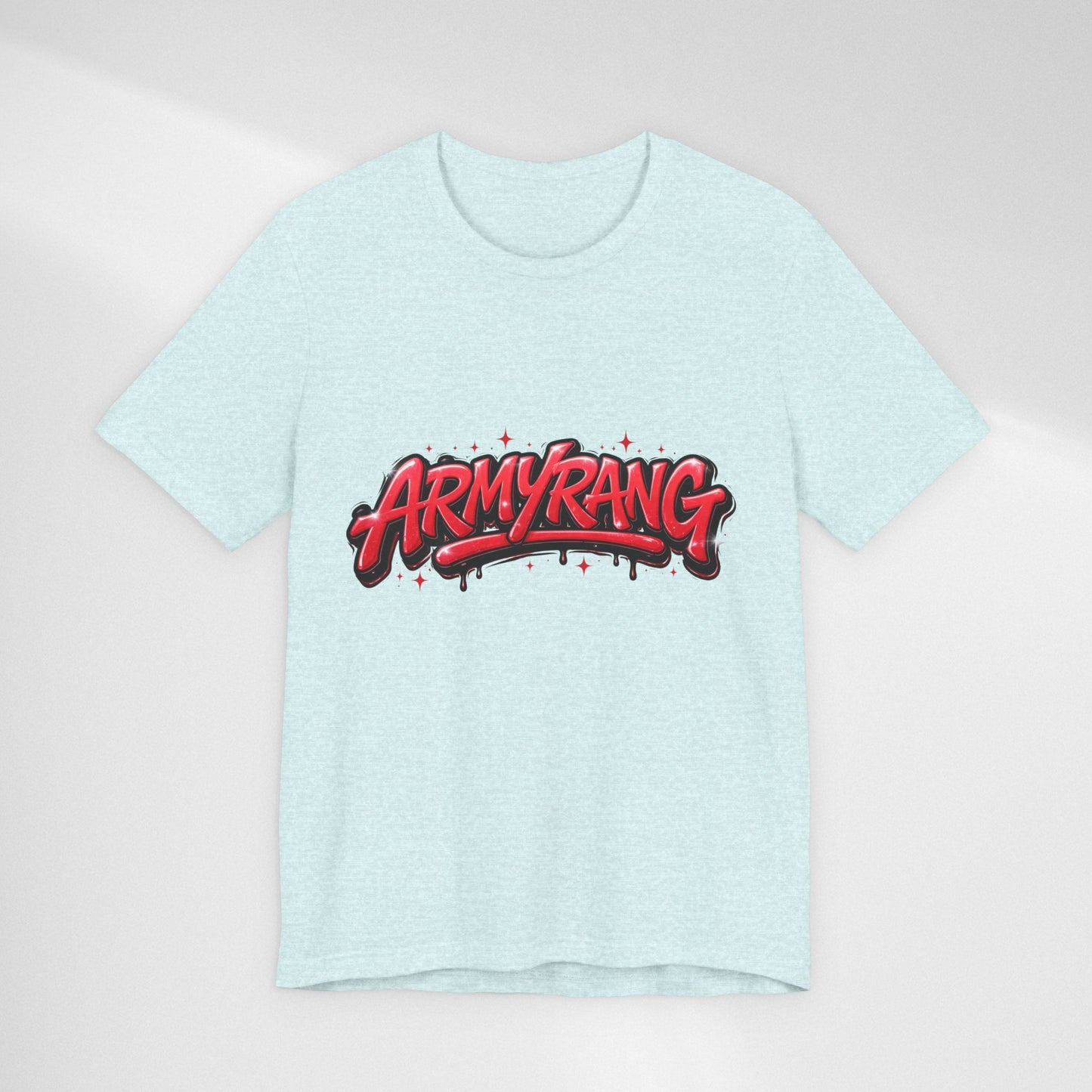 BTS T-Shirt — 'ARMYRANG' Red Graffiti Logo Tee