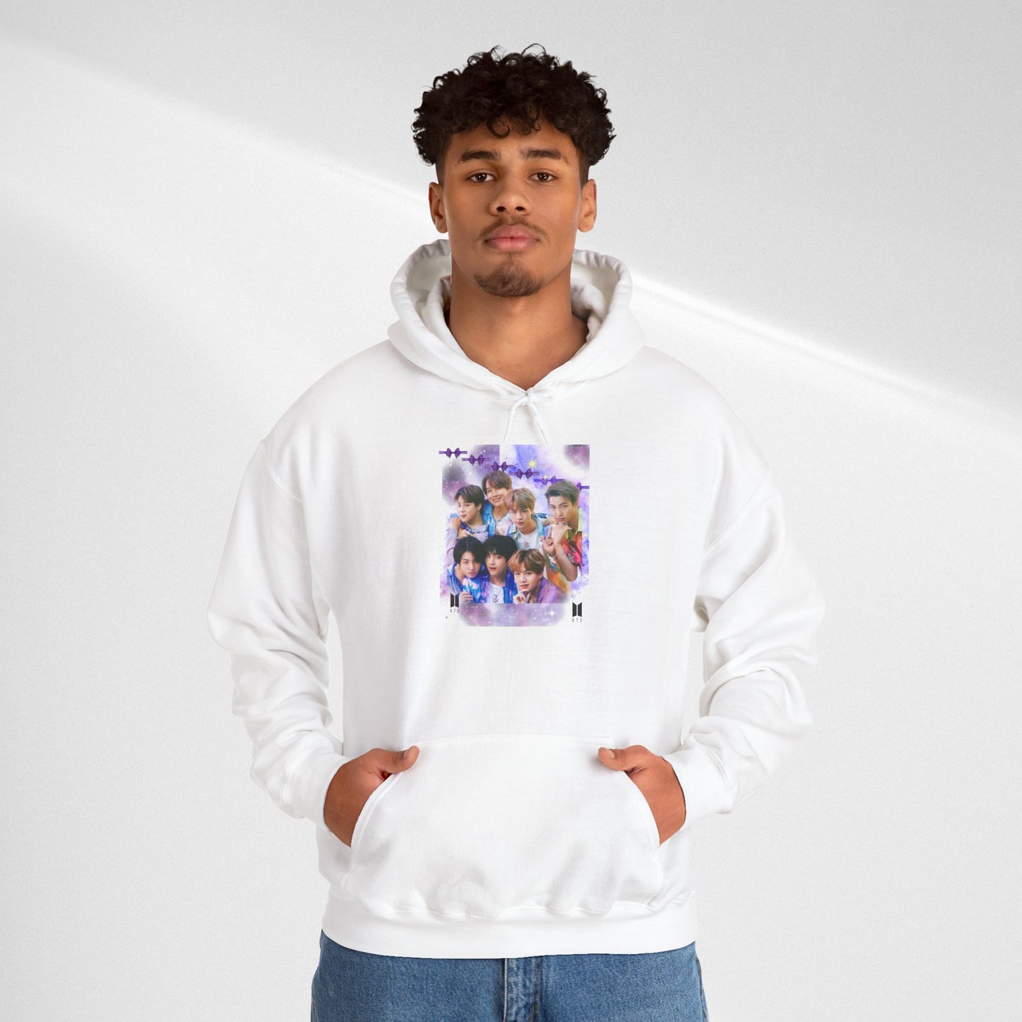 BTS Hoodie — Purple Collage Photo Graphic Hoodie