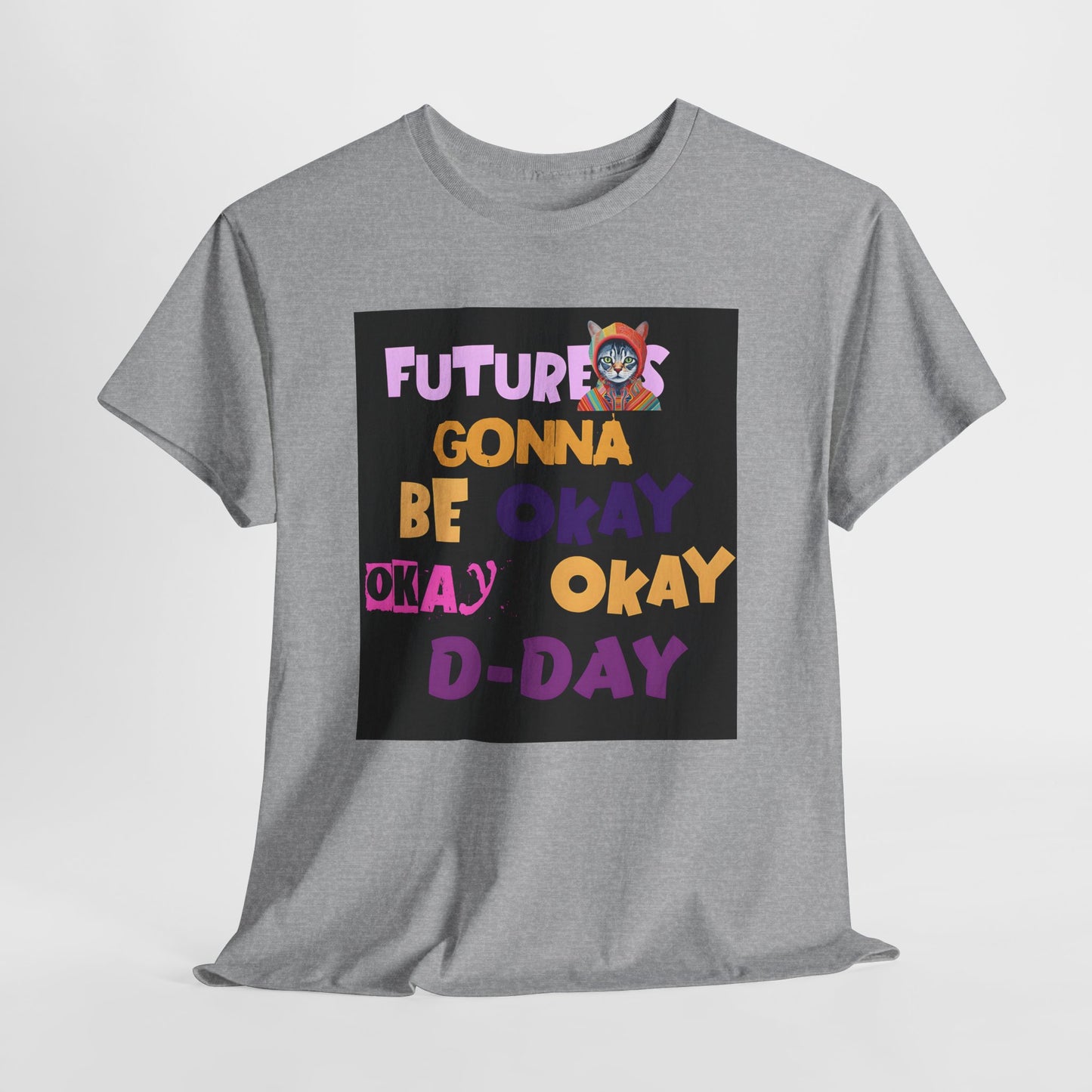 Future's Gonna Be Okay D-Day T-Shirt — Positive Retro Graphic Tee