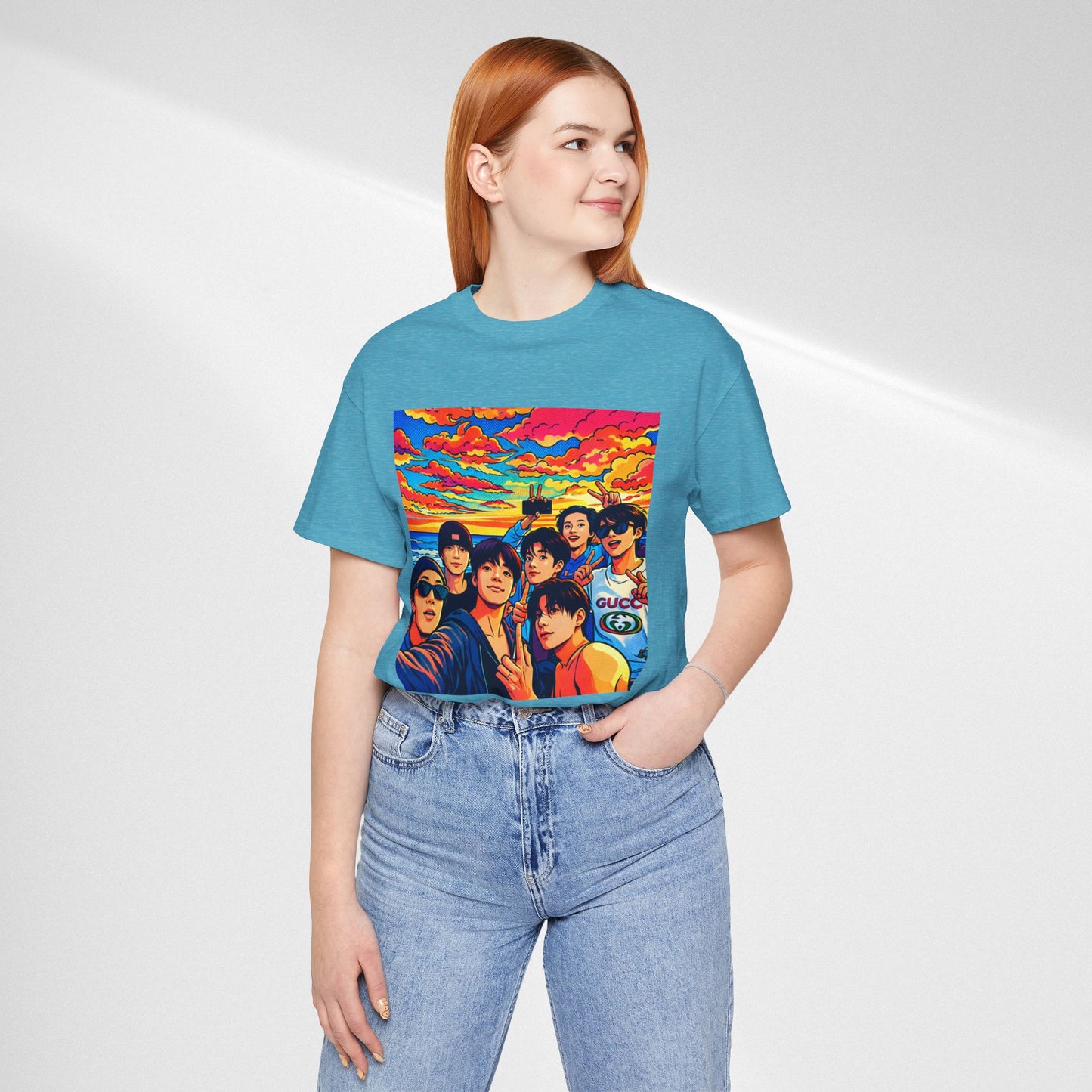 BTS Vibrant Sunset Group Portrait Tee
