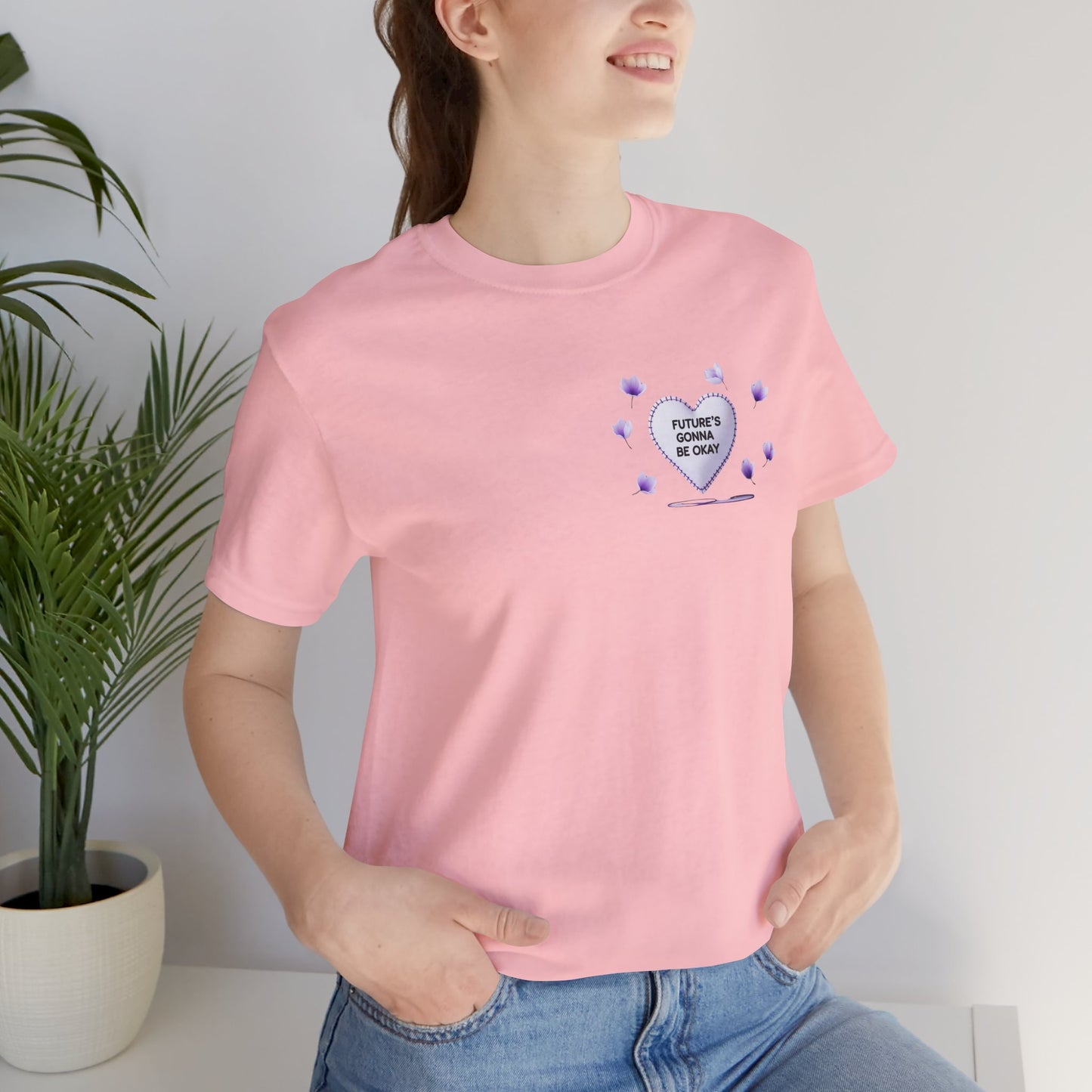 Future's Gonna Be Okay T-Shirt — Purple Heart Positive Graphic Tee