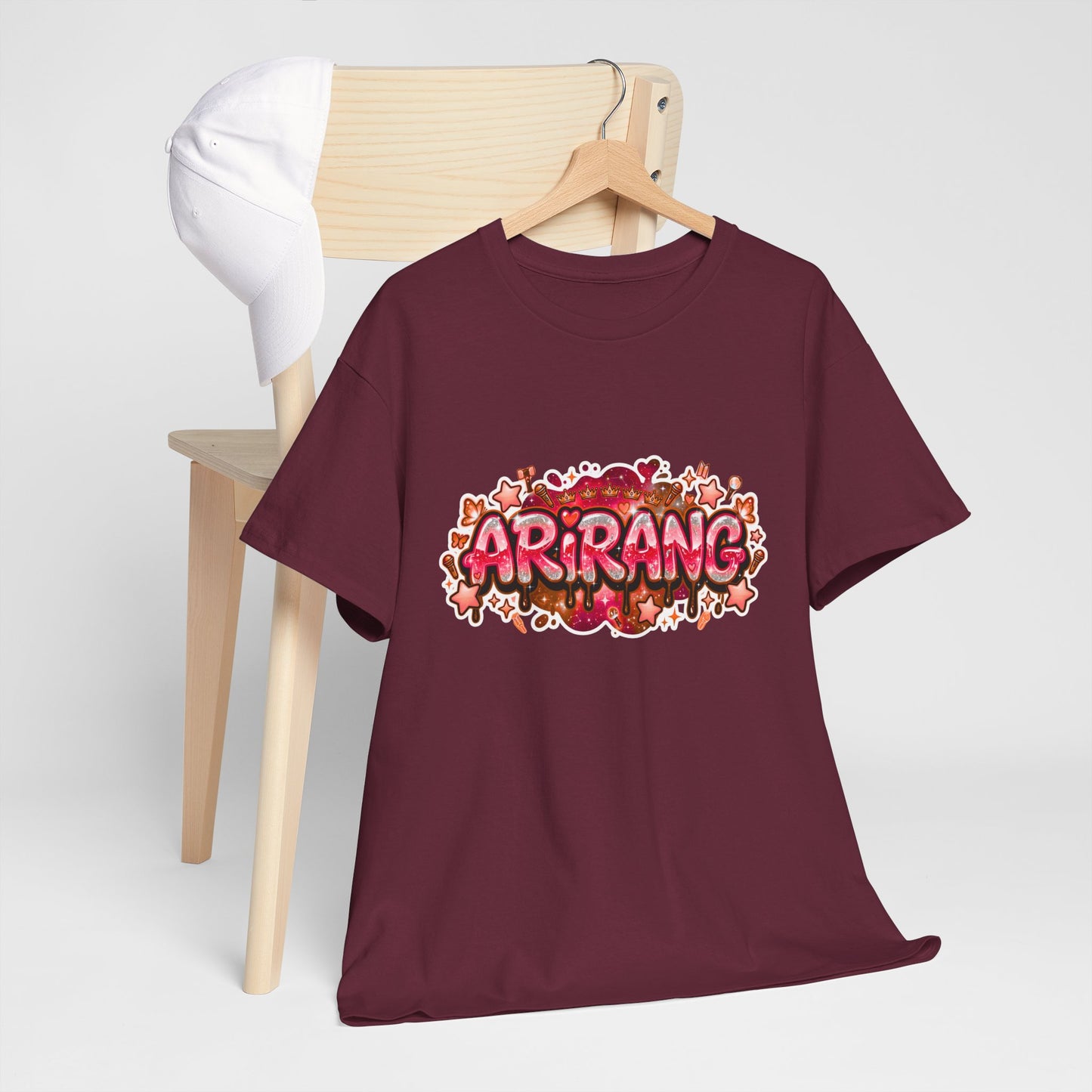 BTS Arirang Floral Graphic Tee - Korean Music Tribute Shirt