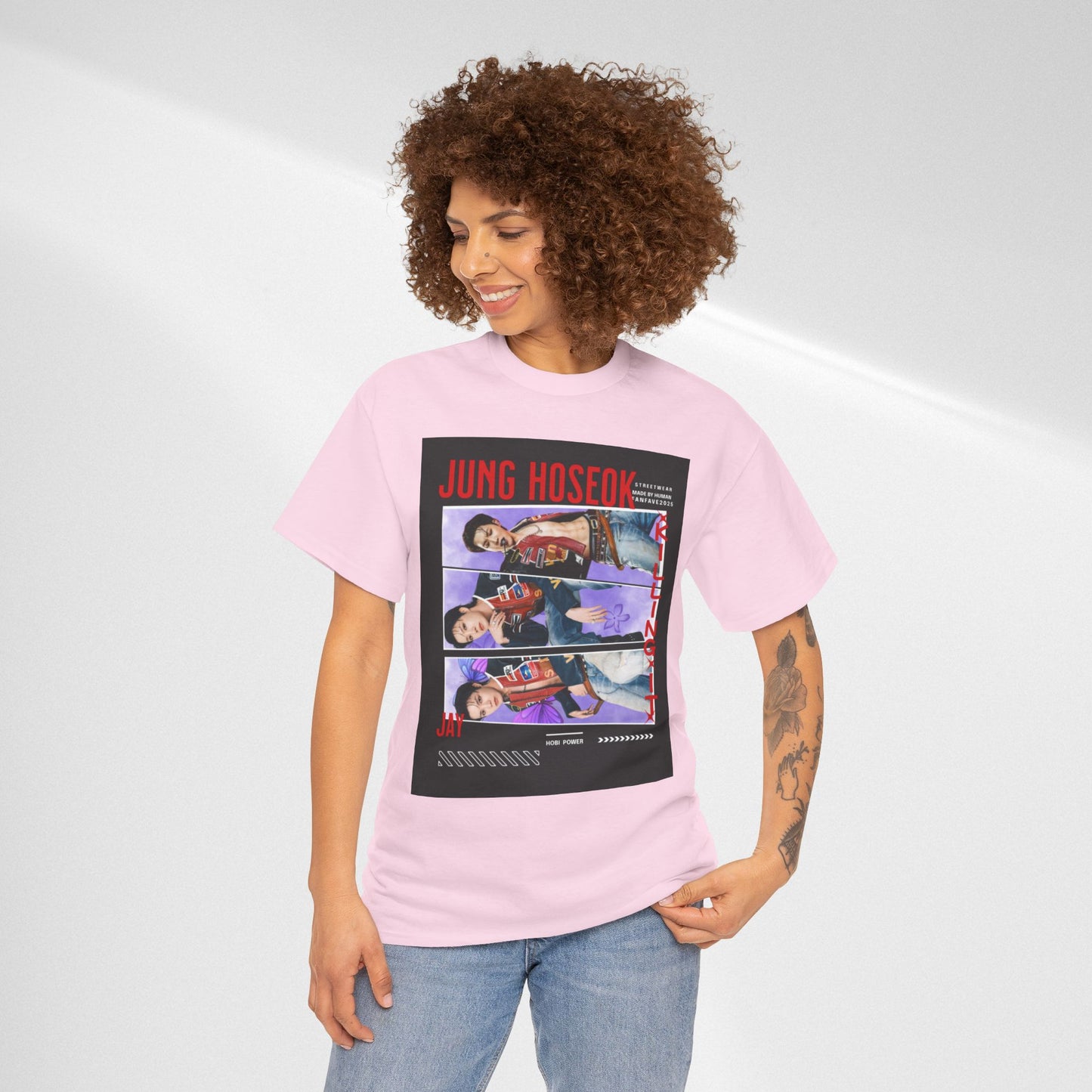 Jung Hoseok Photo Collage Tee — Retro K-Pop Fan Shirt
