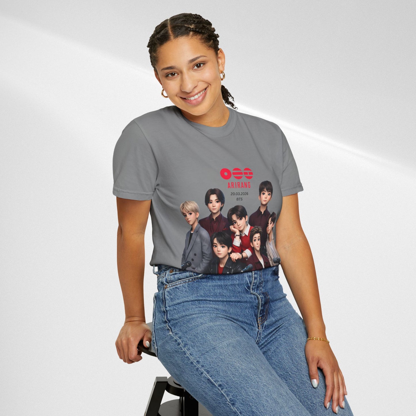 BTS Band Photo T-Shirt — Group Portrait Graphic Tee