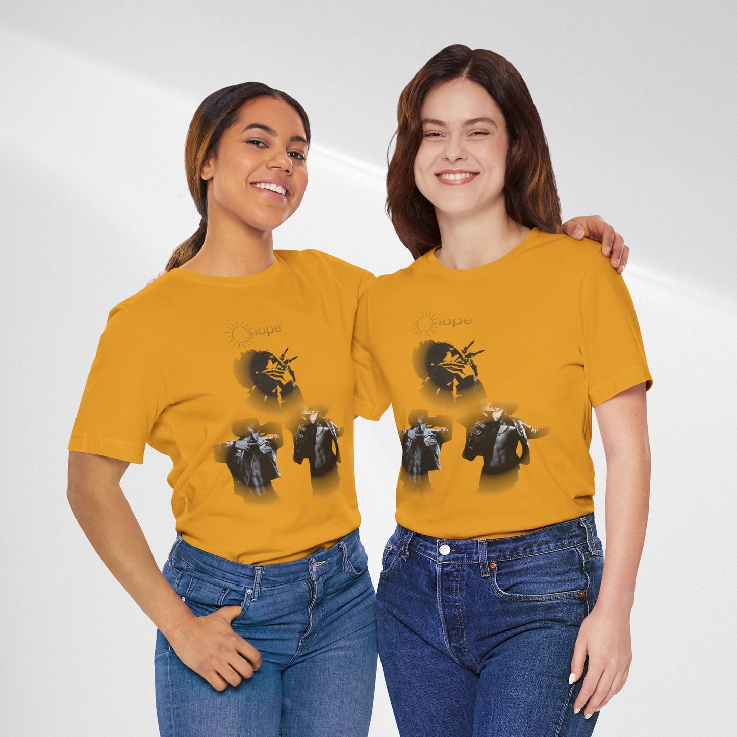 J hope Graphic Tee — Moody Monochrome Portraits