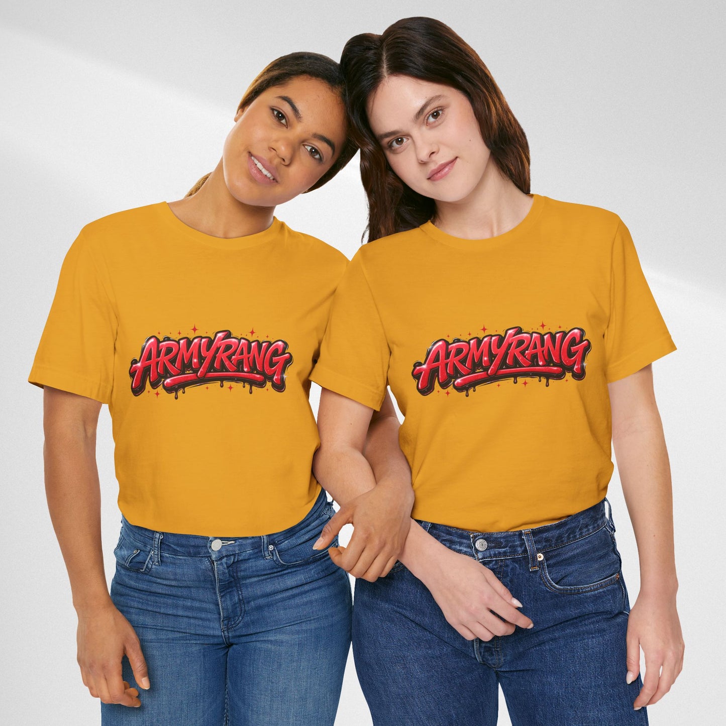 BTS T-Shirt — 'ARMYRANG' Red Graffiti Logo Tee