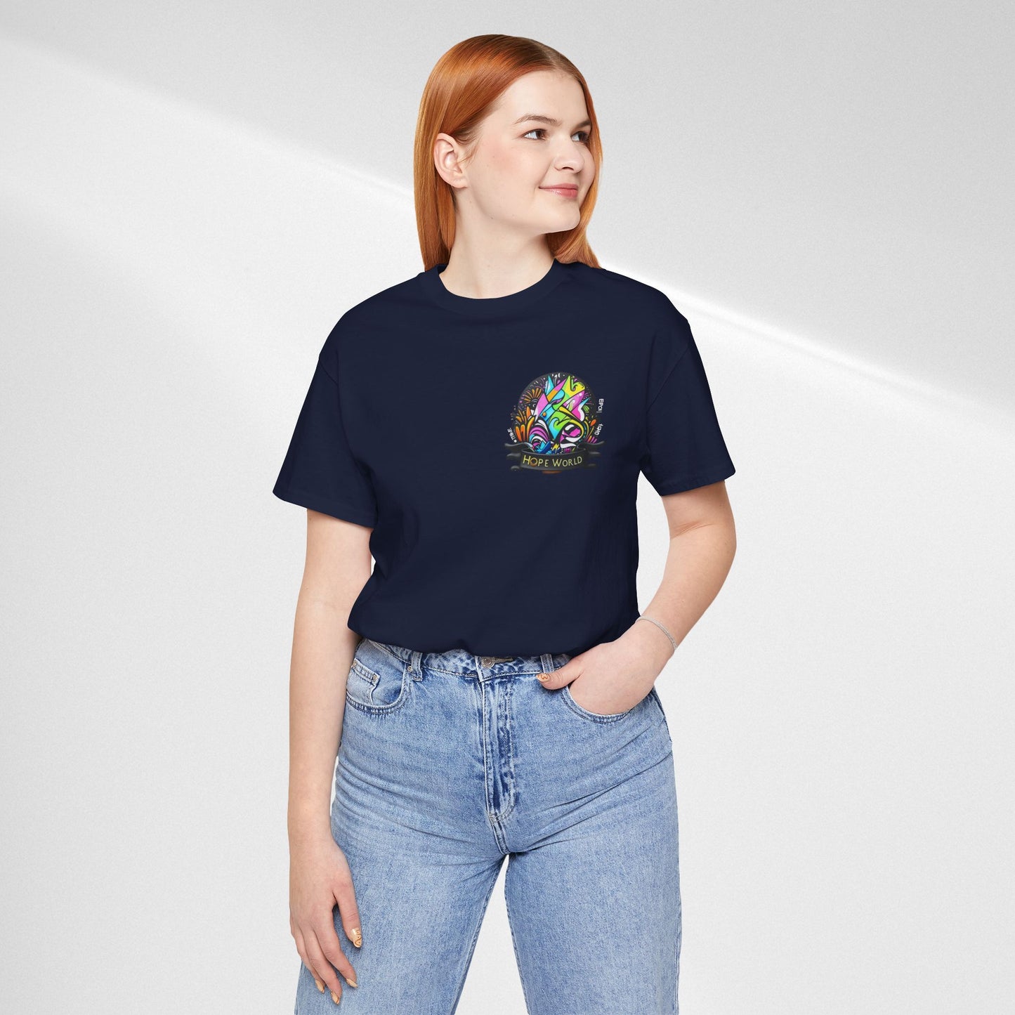 Hope World Graphic Tee — Colorful Graffiti BTS-Inspired Shirt