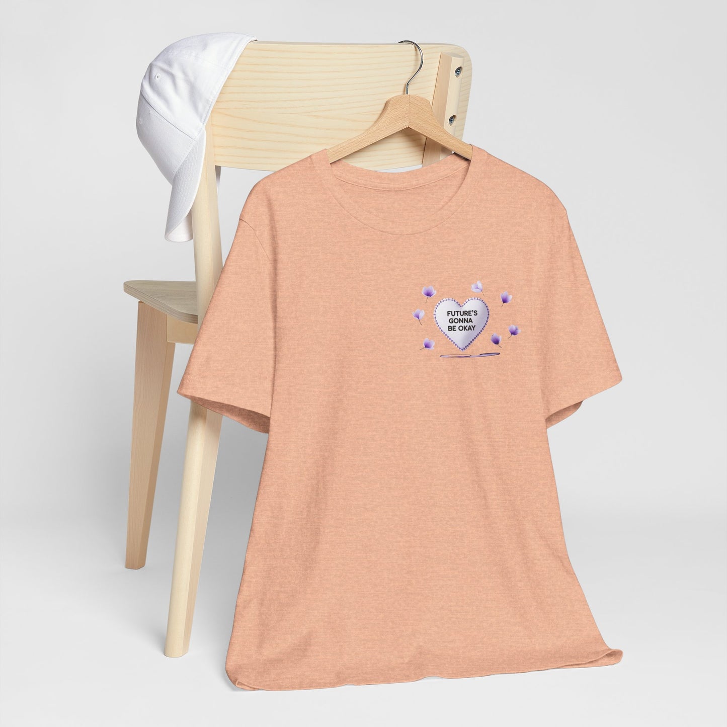 Future's Gonna Be Okay T-Shirt — Purple Heart Positive Graphic Tee