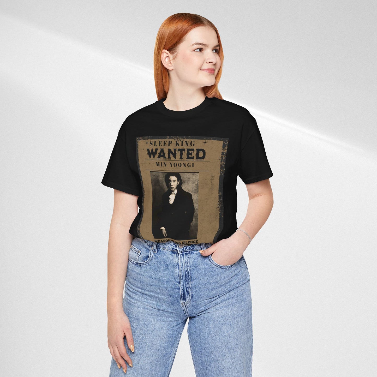 Sleep King Wanted Tee — Vintage 'Min Yoongi' Poster Shirt