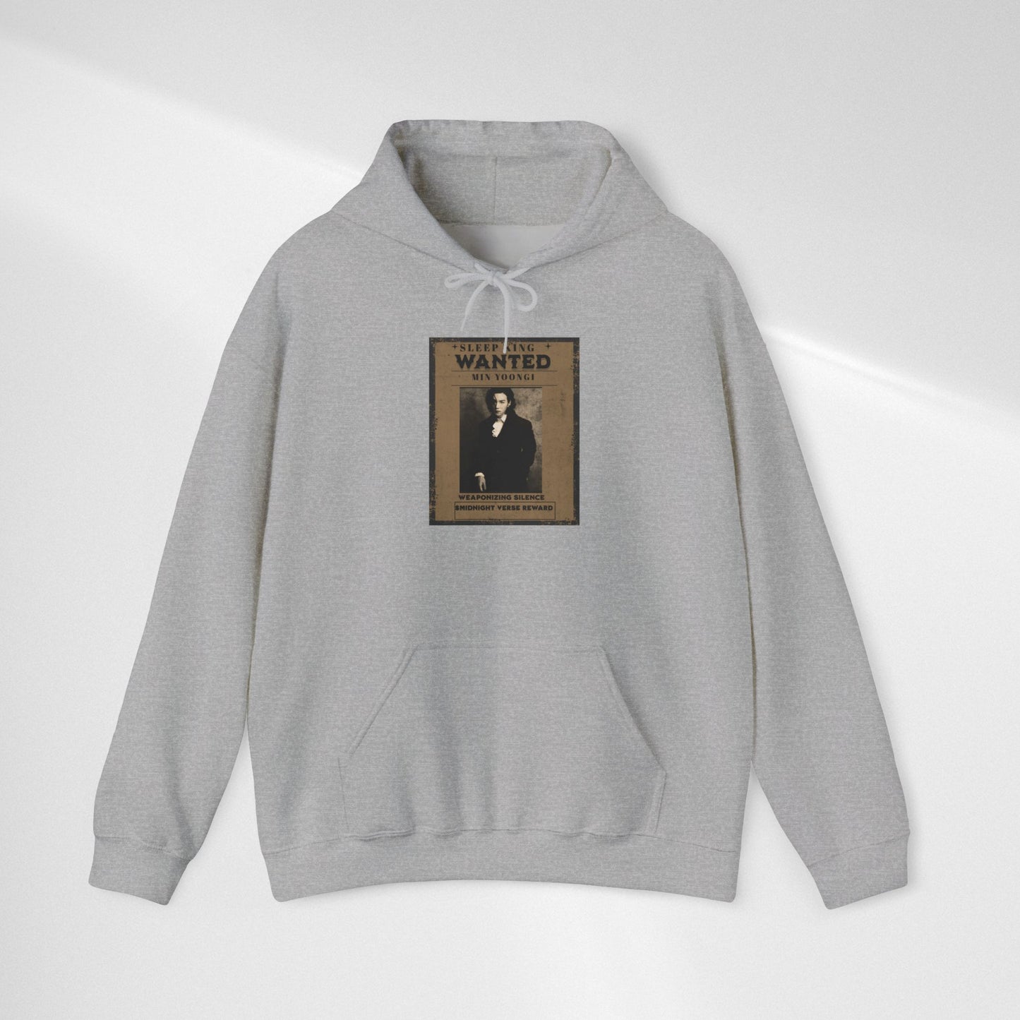 Suga Wanted Poster Hoodie — Vintage 'Wanted' Photo Sweatshirt