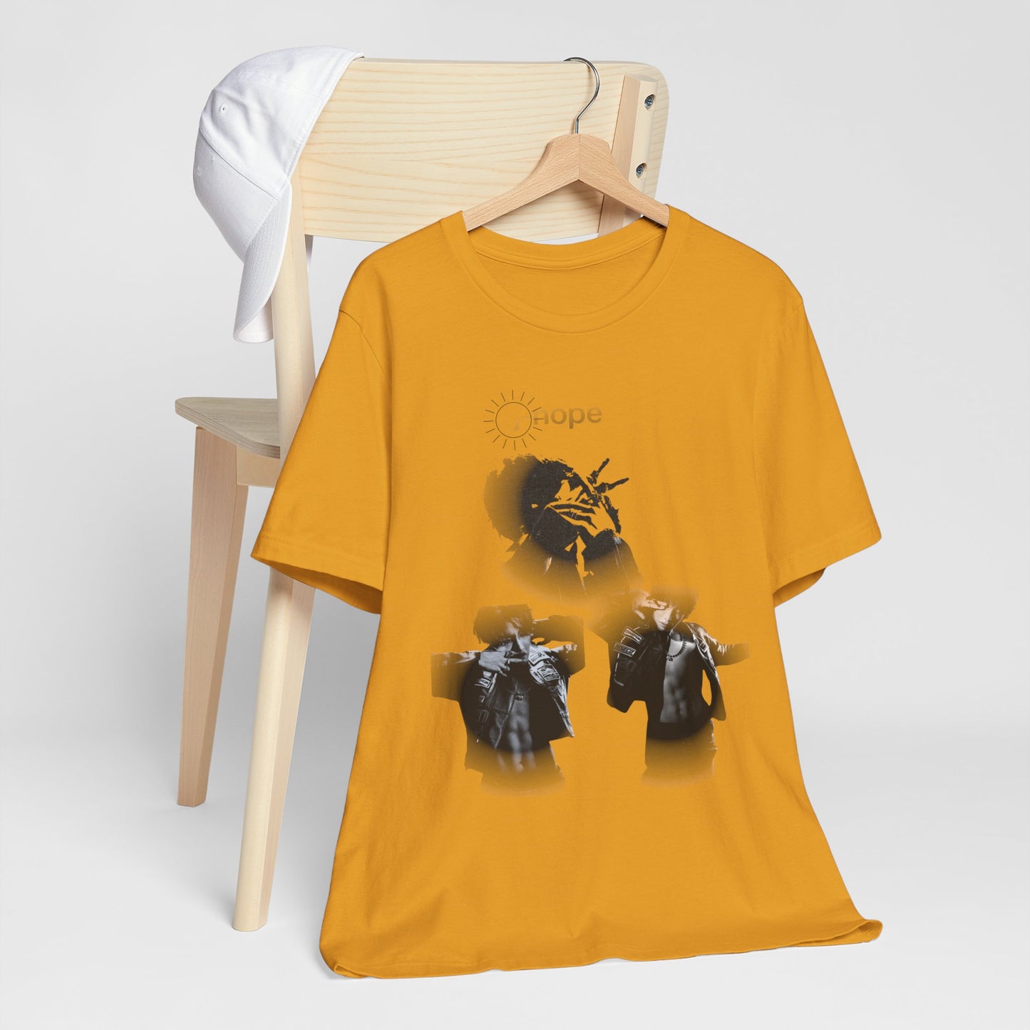 J hope Graphic Tee — Moody Monochrome Portraits