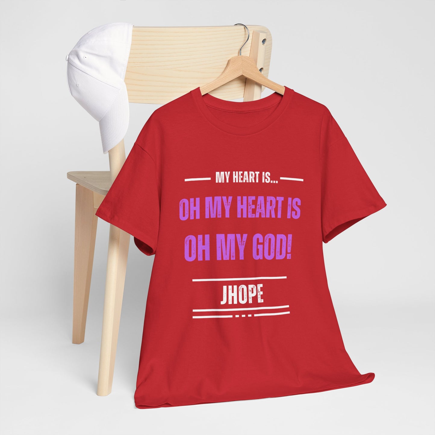 Graphic Tee — "Oh My Heart Is Oh My God!" J-Hope Fan Shirt
