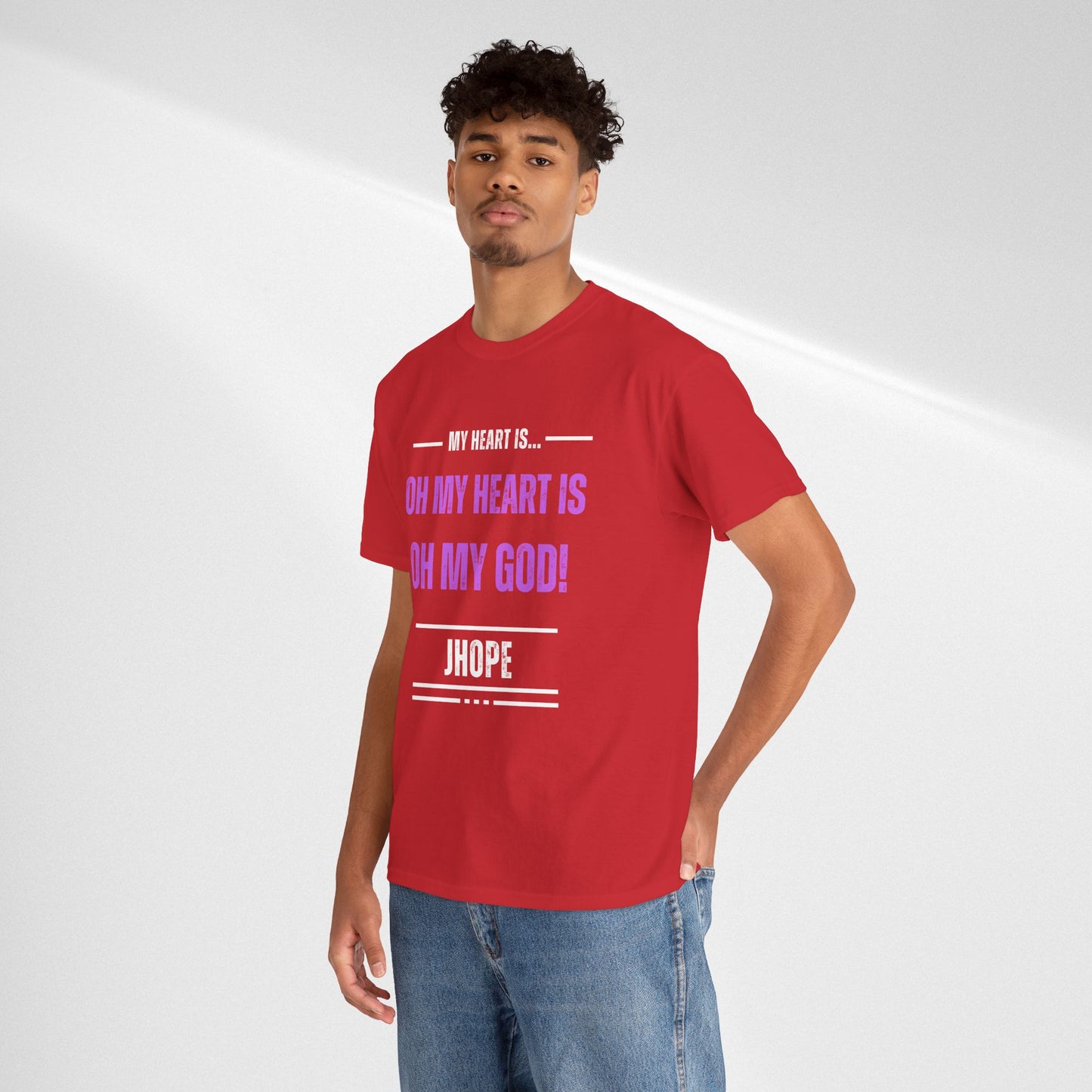 Graphic Tee — "Oh My Heart Is Oh My God!" J-Hope Fan Shirt