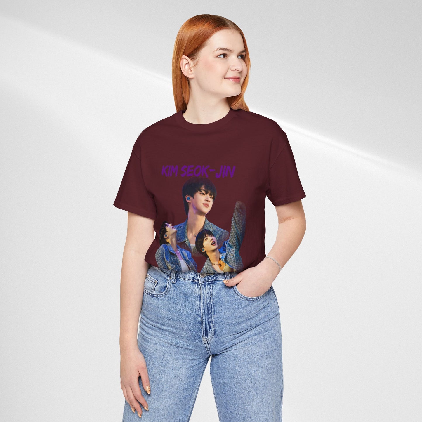 K-Pop Idol Photo Tee — 'Kim Seok-Jin' Graphic T-Shirt