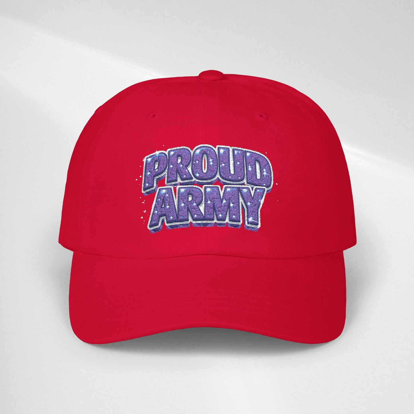 Dad Cap — "Proud Army" Embroidered Baseball Hat