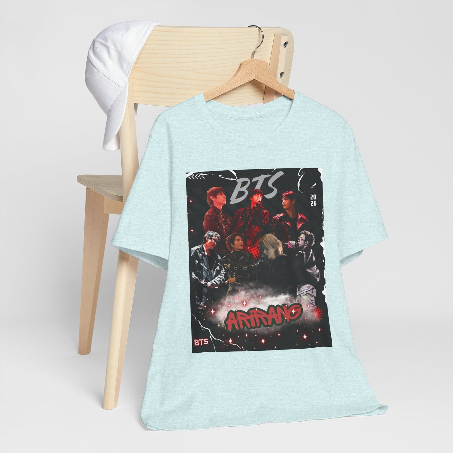 BTS ARIRANG Band Graphic Tee — 'BTS ARMY' Retro Concert Poster Shirt