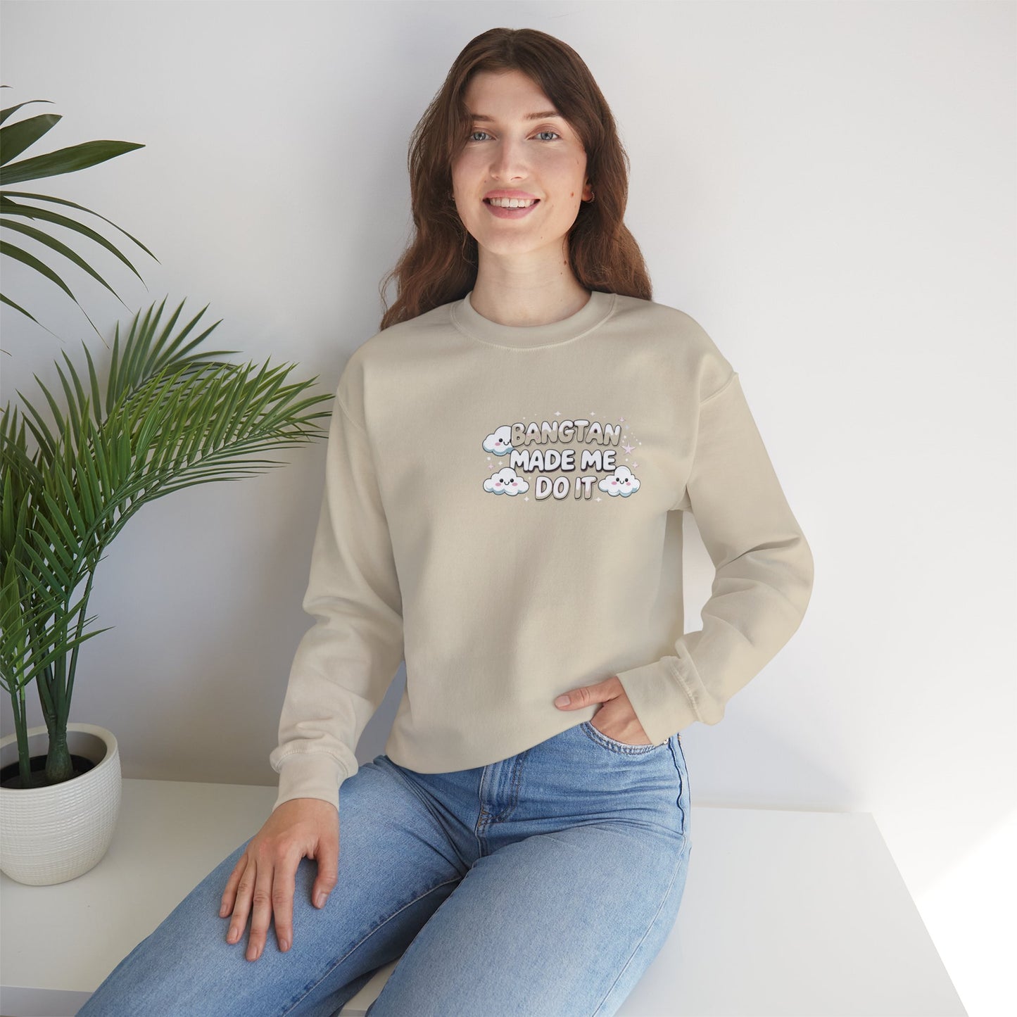 Crewneck Sweatshirt — "Bangtan Made Me Do It" K-Pop BTS Fan Pullover