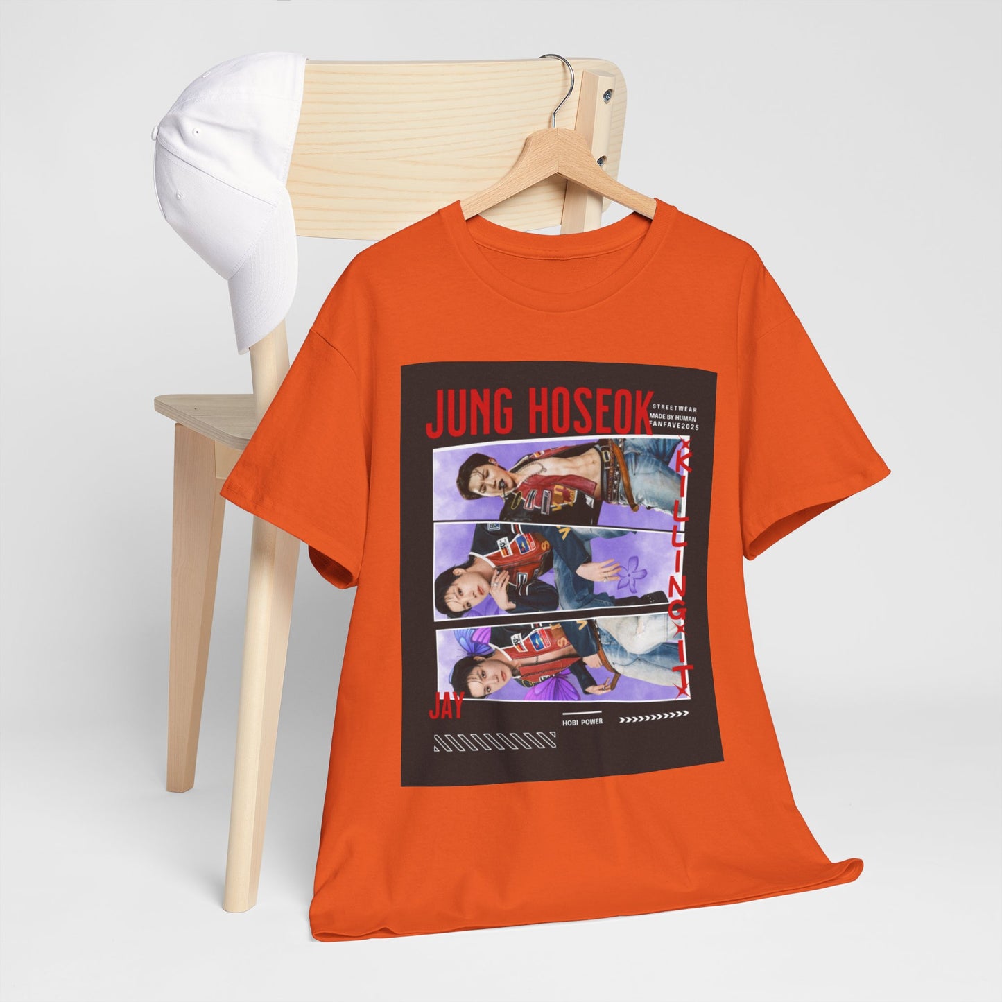Jung Hoseok Photo Collage Tee — Retro K-Pop Fan Shirt