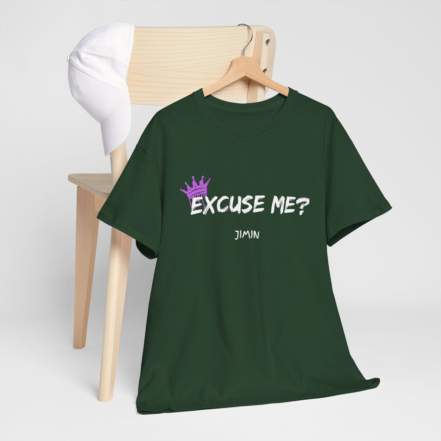 Excuse Me? Tee — Jimin Crown Graphic T‑Shirt