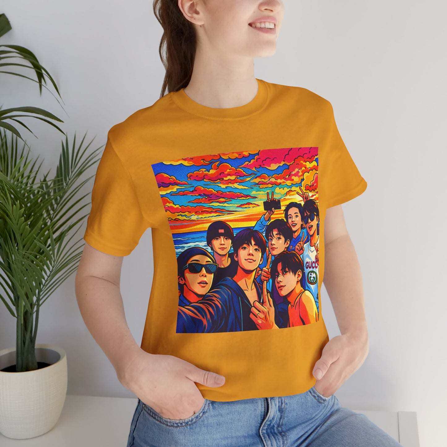 BTS Vibrant Sunset Group Portrait Tee