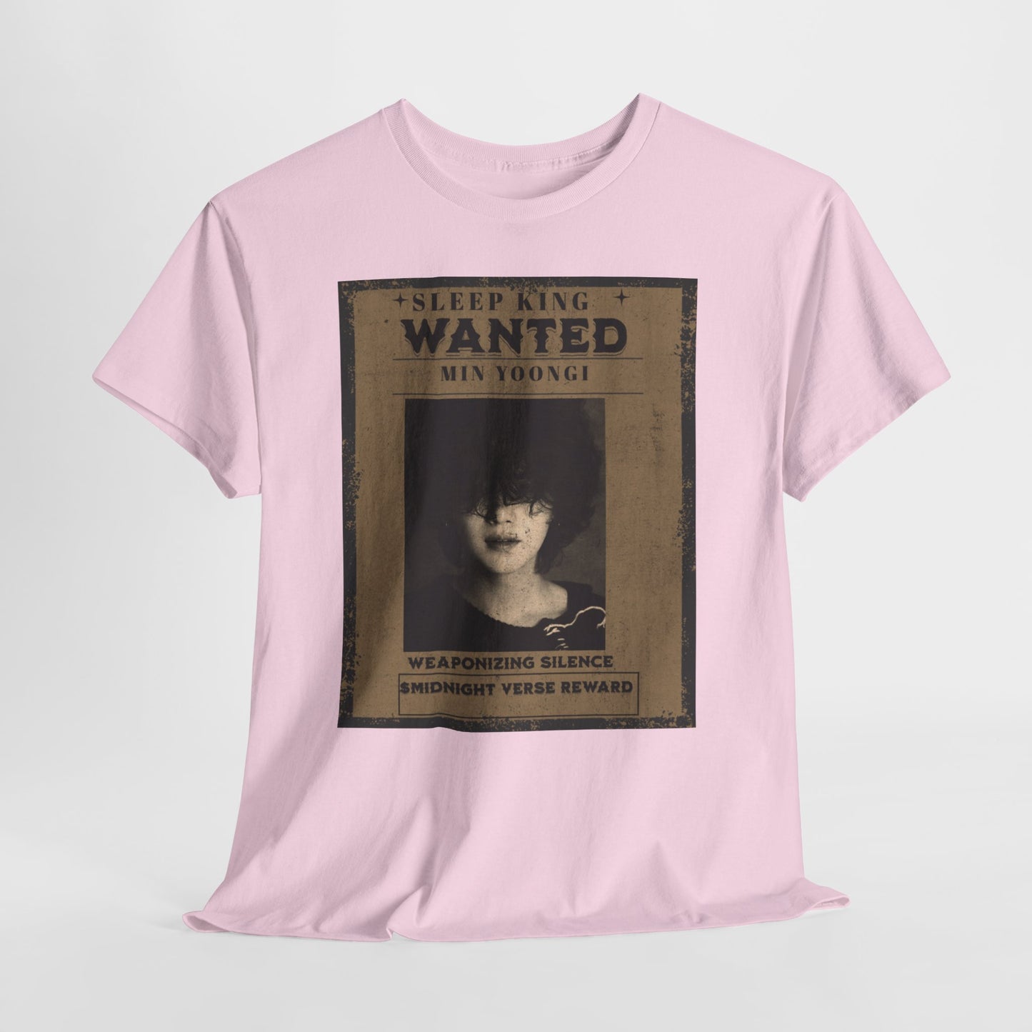 Suga Vintage “Sleeping Wanted” Retro Poster T-Shirt