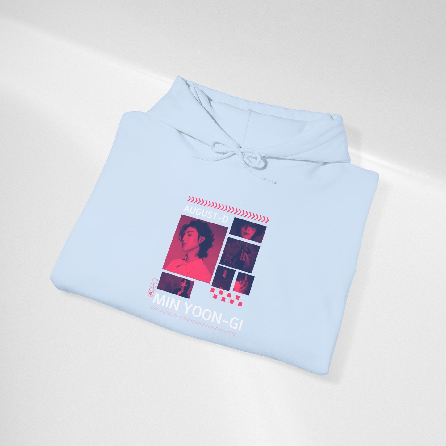Min Yoon-gi Photo Grid Hoodie — K-Pop Retro Tour Aesthetic