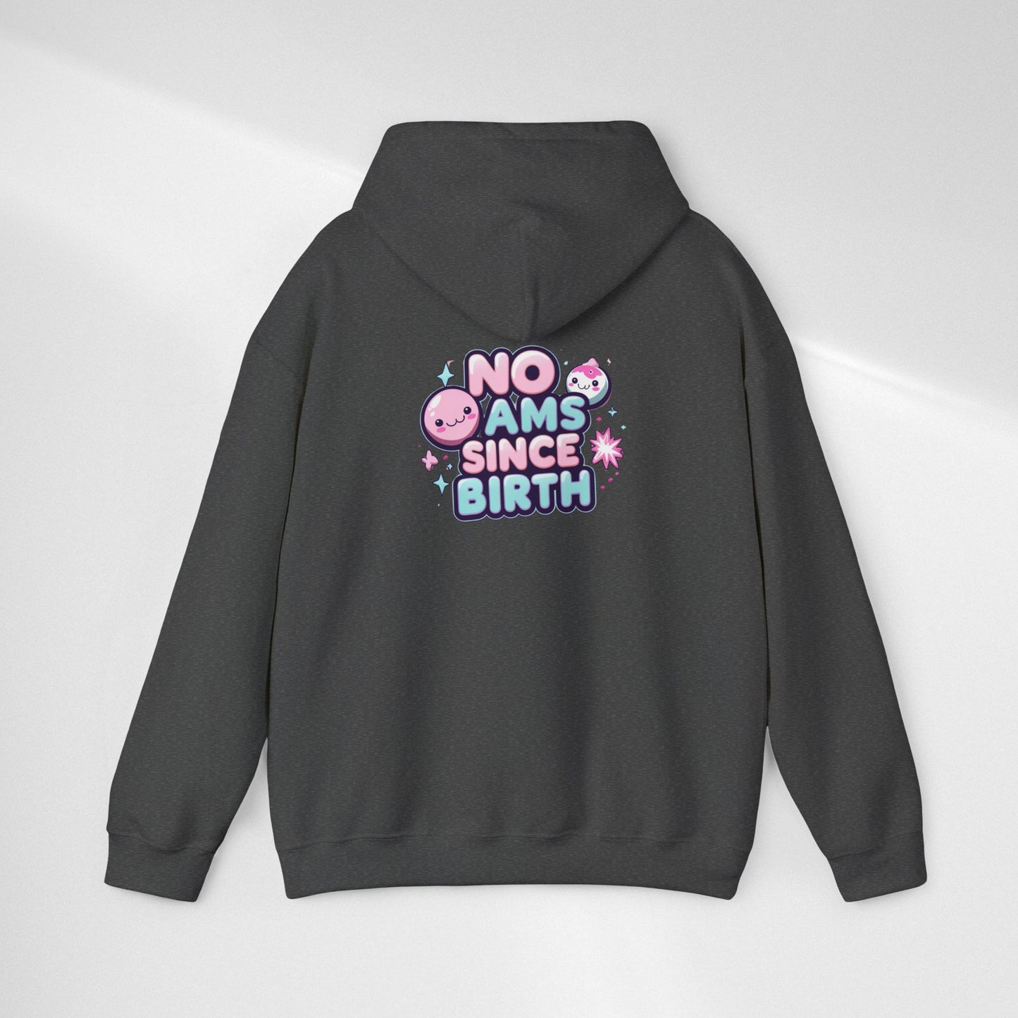 Hoodie — "No Jams Since Birth" Cute Kawaii Graphic Pullover