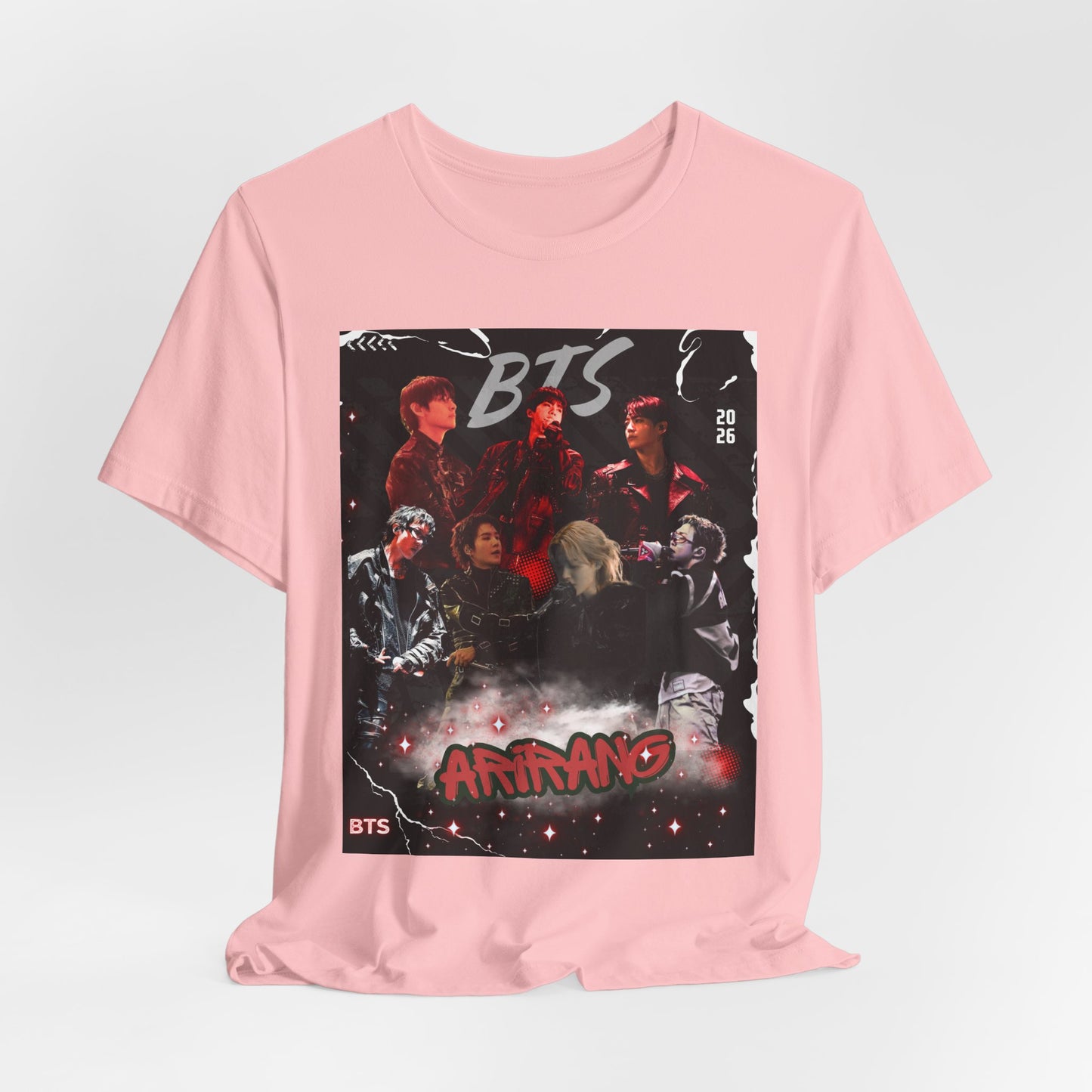 BTS ARIRANG Band Graphic Tee — 'BTS ARMY' Retro Concert Poster Shirt