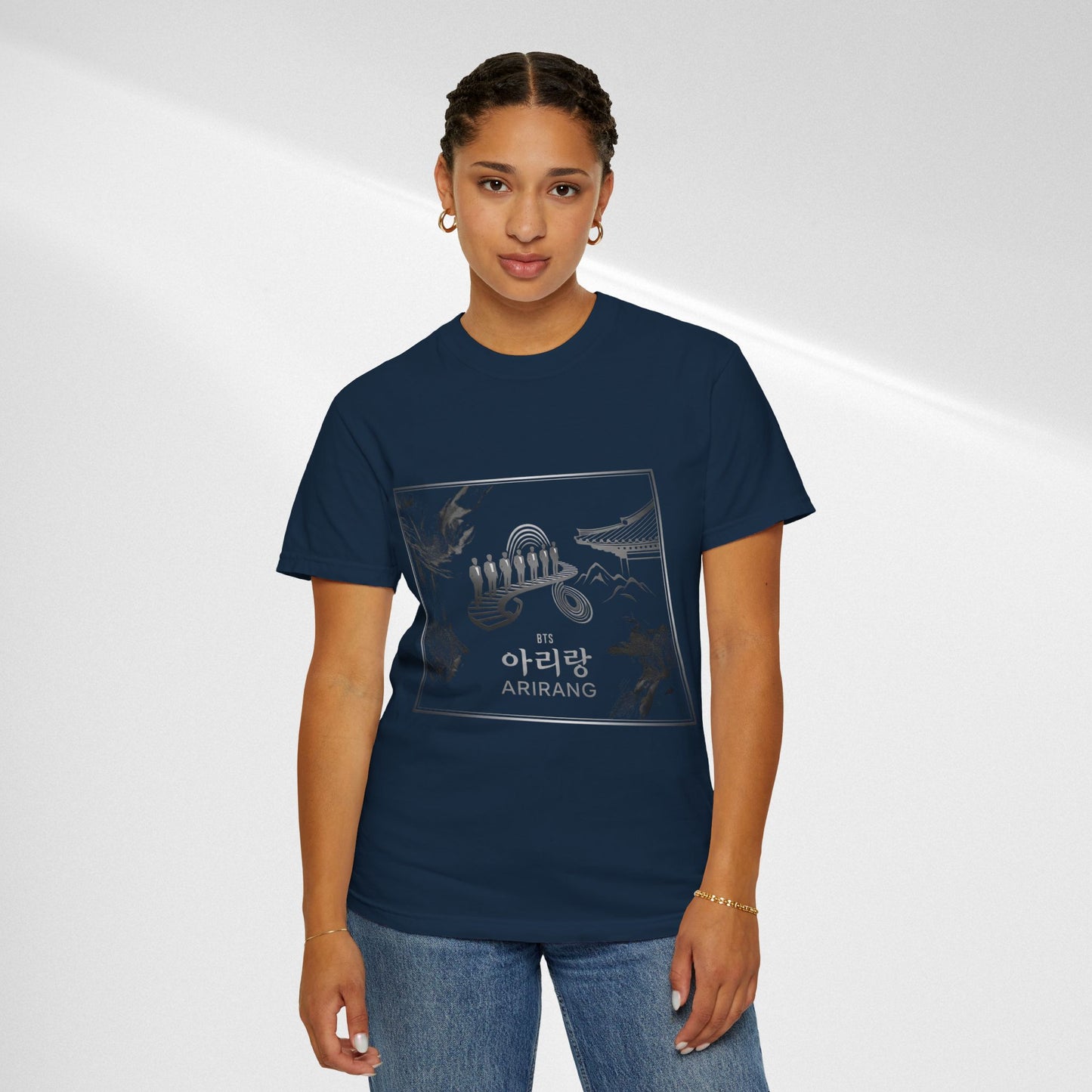BTS Arirang Graphic T-Shirt — Korean Folklore Illustration Tee