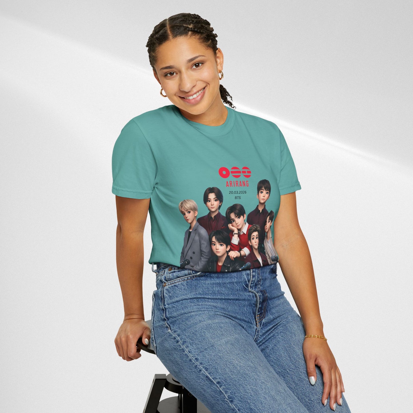 BTS Band Photo T-Shirt — Group Portrait Graphic Tee