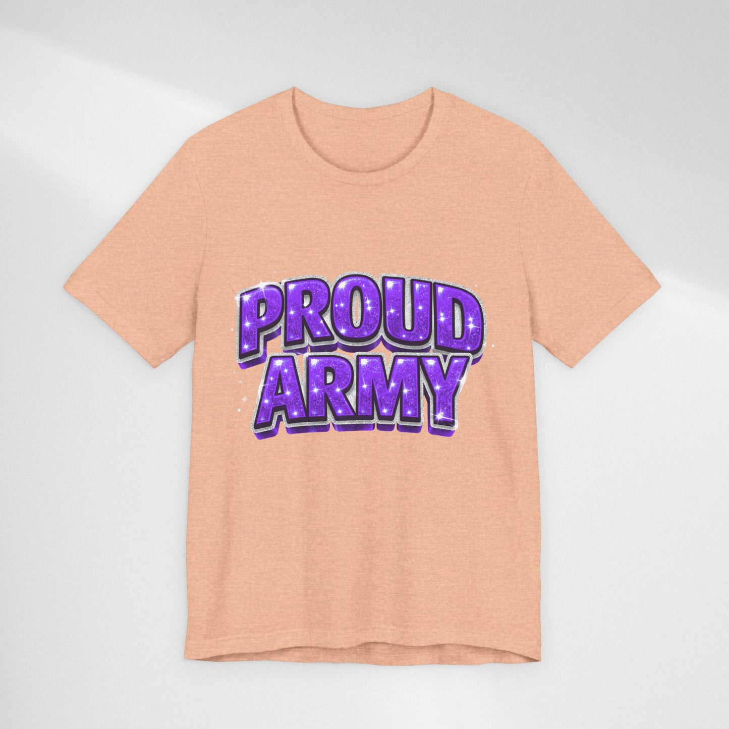Proud Army T-Shirt — Bold Purple BTS Support Tee