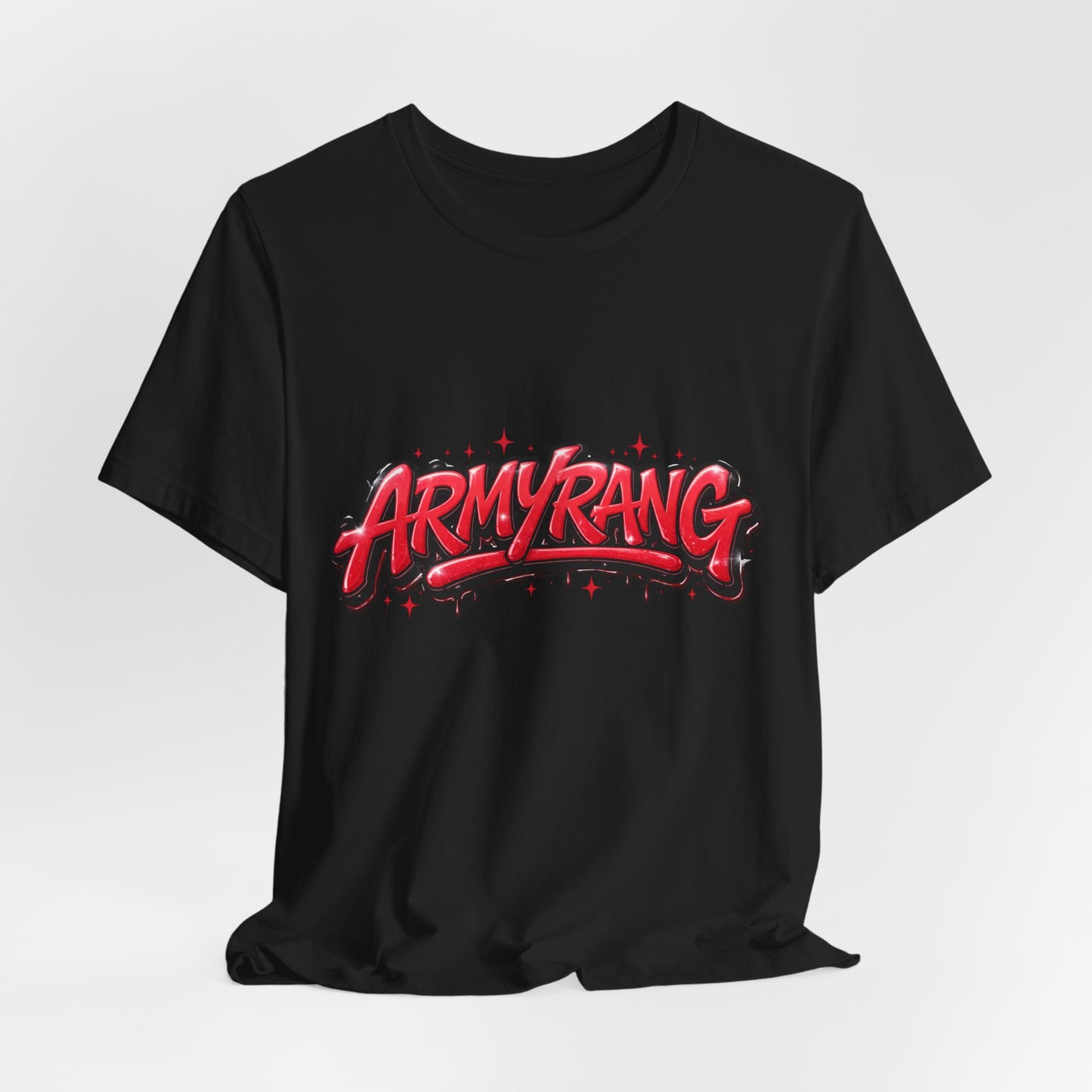 BTS T-Shirt — 'ARMYRANG' Red Graffiti Logo Tee