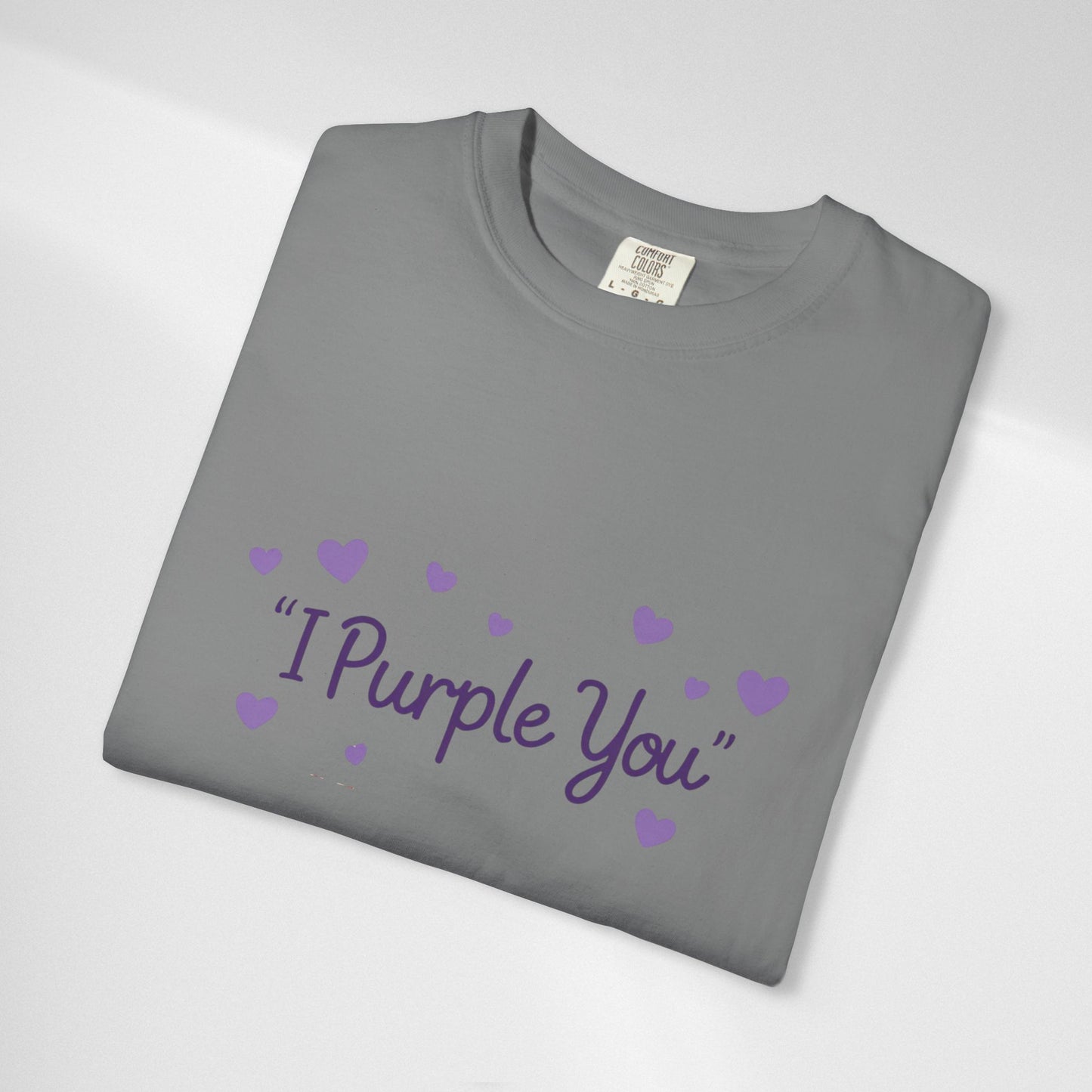 I Purple You T-Shirt — Cute Purple Hearts Valentine Tee